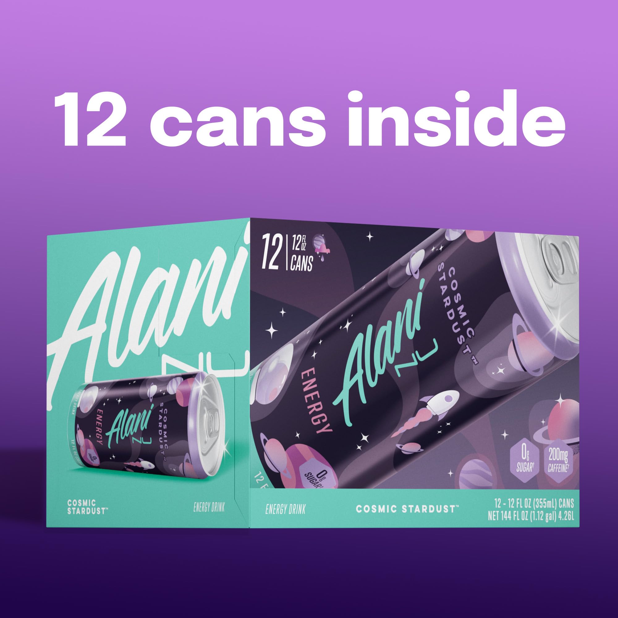 Alani Nu CHERRY TWIST Sugar Free, Low Calorie Energy Drinks, 200mg Caffeine, Biotin B Vitamins, Zero Sugar, 15 Calories, 12 Fl Oz Cans, 12 Pack0