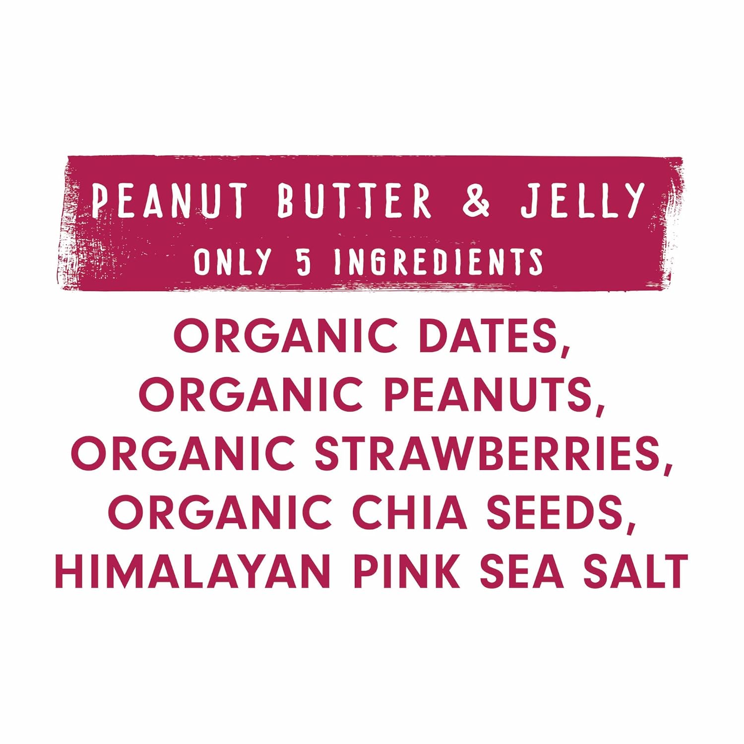 JONESBAR Organic Plant Based Protein Bars | Peanut Butter and Jelly | Fruit & Nut Bar, Kosher, Gluten Free, Breakfast Bars, School Snacks, Vegan Snack & Healthy Snacks for Adults and Kids (Pack of 12)