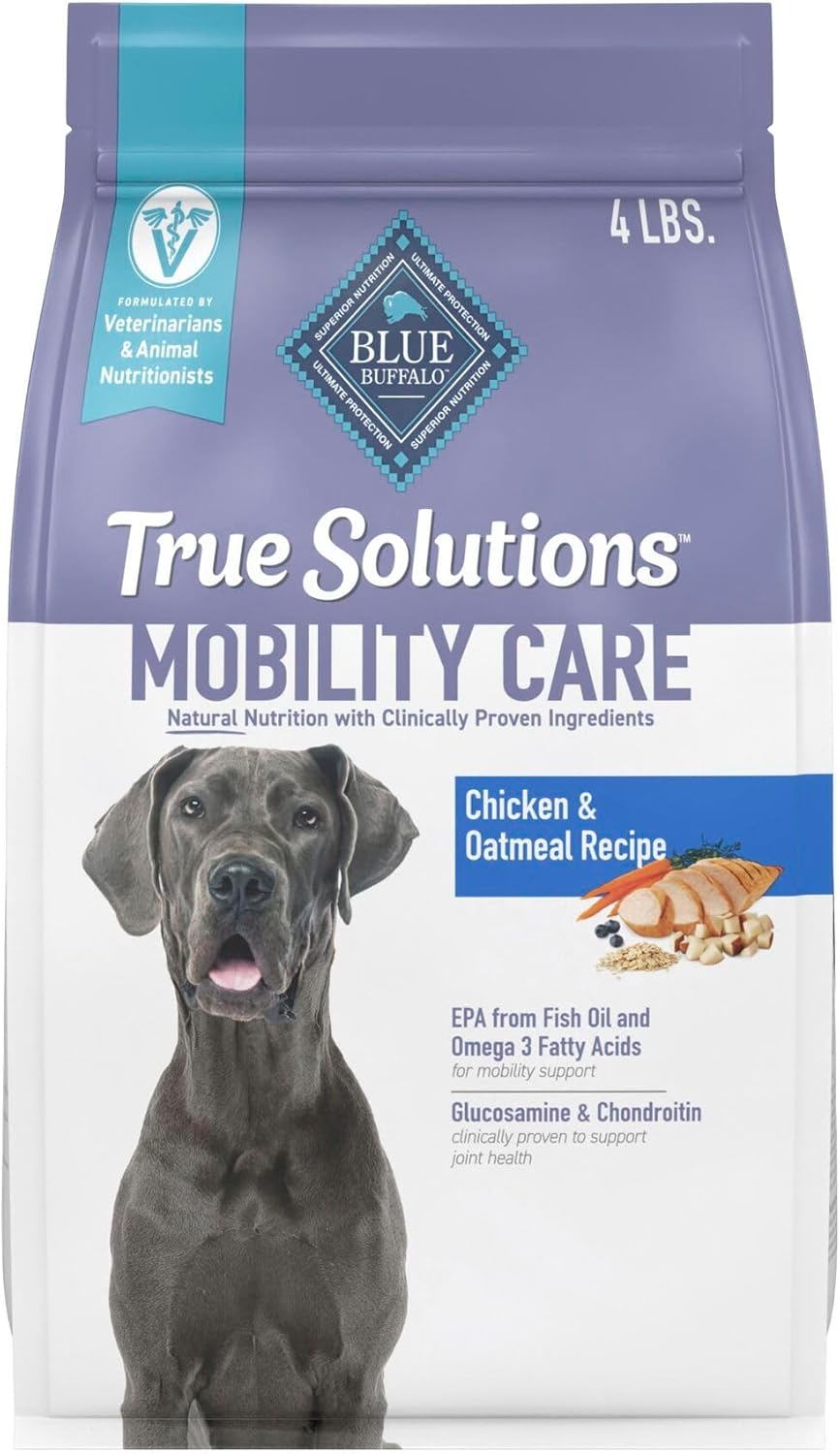 Blue Buffalo True Solutions Mobility Care Natural Dry Dog Food for Adult Dogs, Chicken, 24-lb. Bag