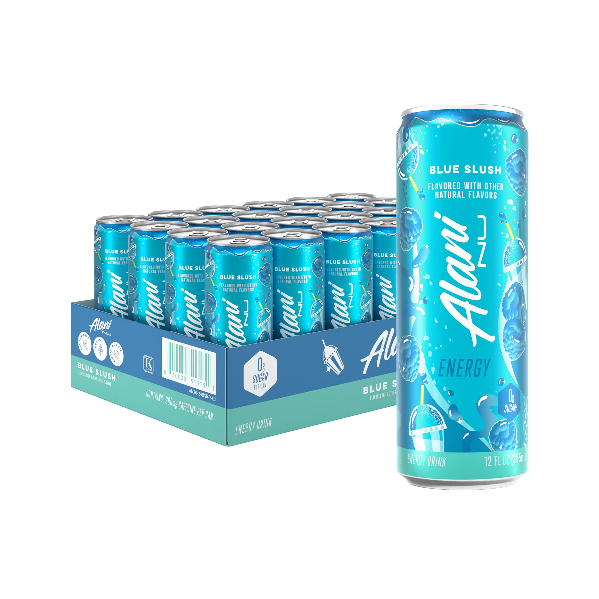 Alani Nu CHERRY TWIST Sugar Free, Low Calorie Energy Drinks, 200mg Caffeine, Biotin B Vitamins, Zero Sugar, 15 Calories, 12 Fl Oz Cans, 12 Pack0