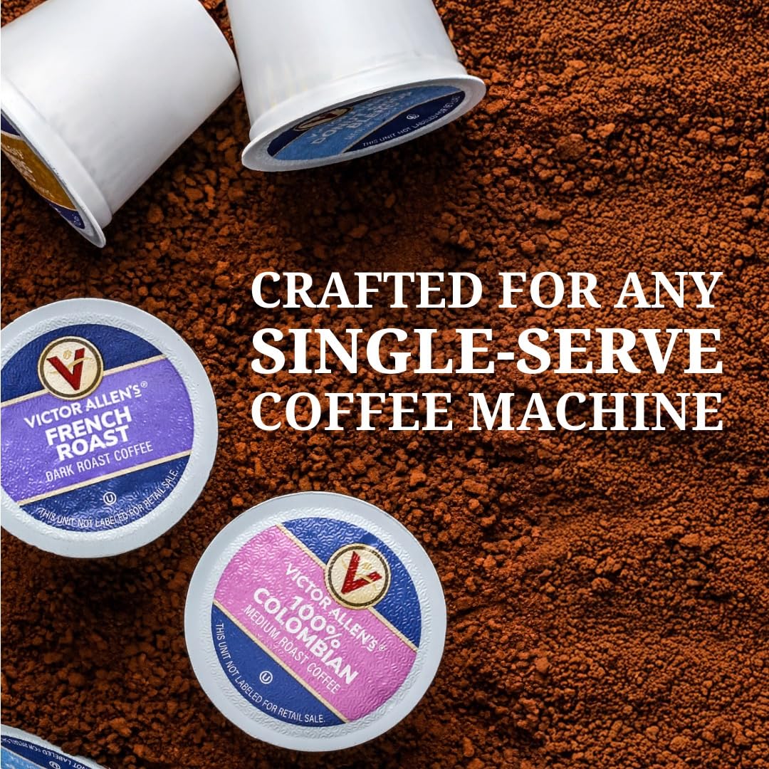 Victor Allen's Coffee Hazelnut Flavored, Medium Roast, 80 Count, Single Serve Coffee Pods for Keurig K-Cup Brewers