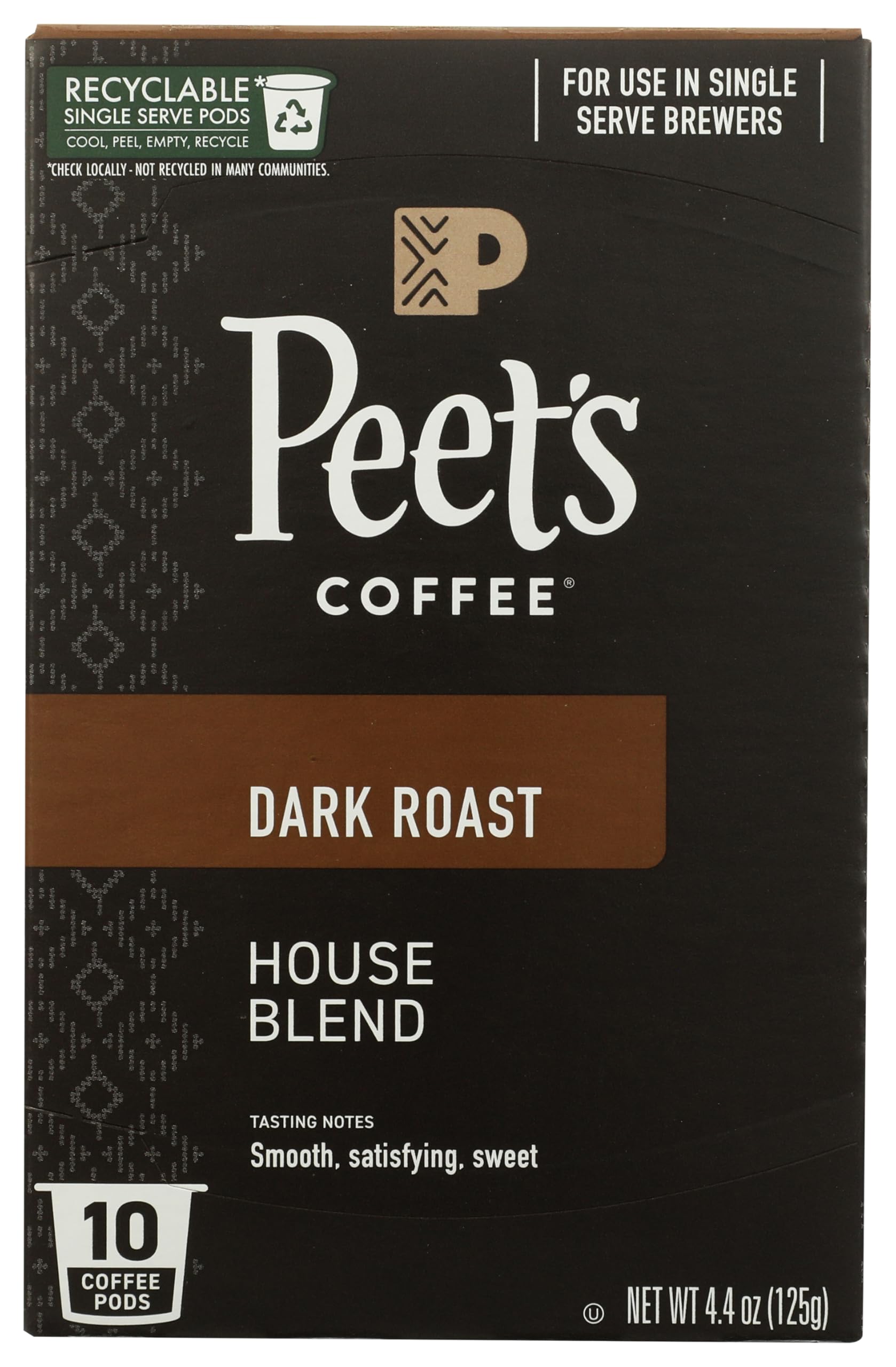 Peet's Coffee, Dark Roast Keurig K-Cup Pods - Major Dickason's Blend 75 Count (1 Box of 75 Pods)