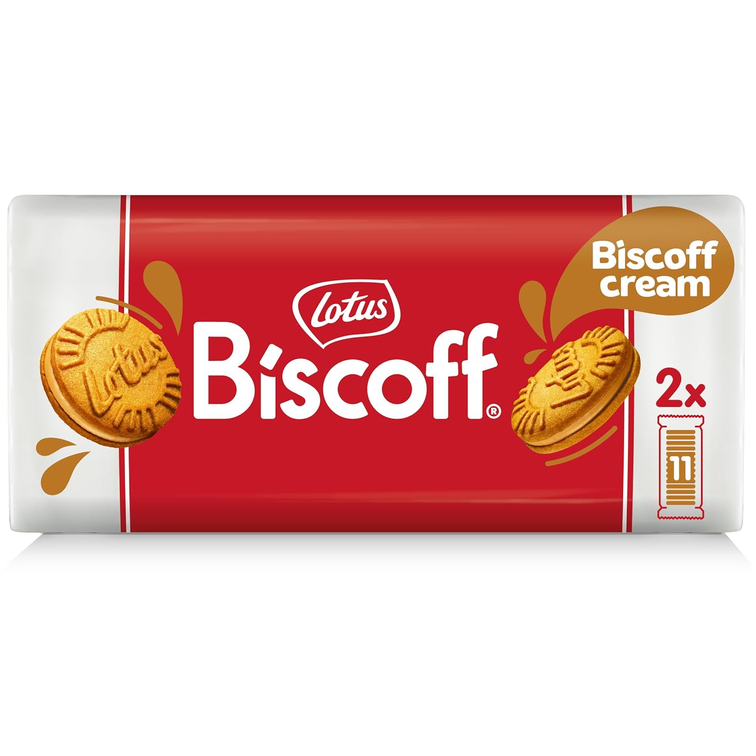 Lotus Biscoff Sandwich Cookies, Milk Chocolate Cream, 15 Cookies per pack, 5.29 Ounce (Pack of 9)