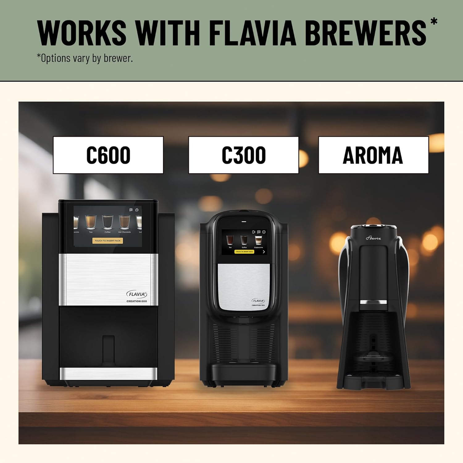 Flavia Dove Hot Chocolate Freshpacks works only with Flavia Brewers (Case of 36)