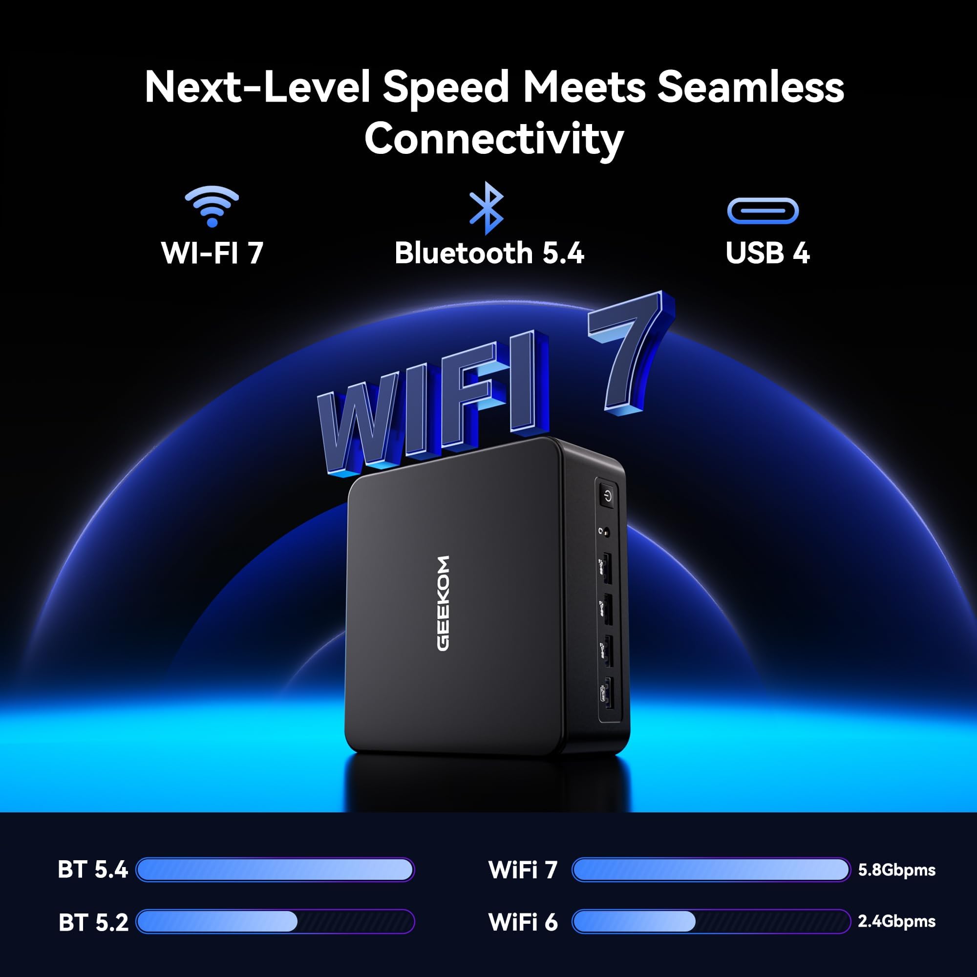 High Speed GEEKOM IT13 Mini PC 2026 with 13th Gen Intel i5-13600H |1TB SSD | 16GB RAM | Windows 11 Pro | 2 X USB4.0(40Gbps) | Quad Display| WiFi 6E |SD Slot | Intel NUC13 Replacement Desktop Computers