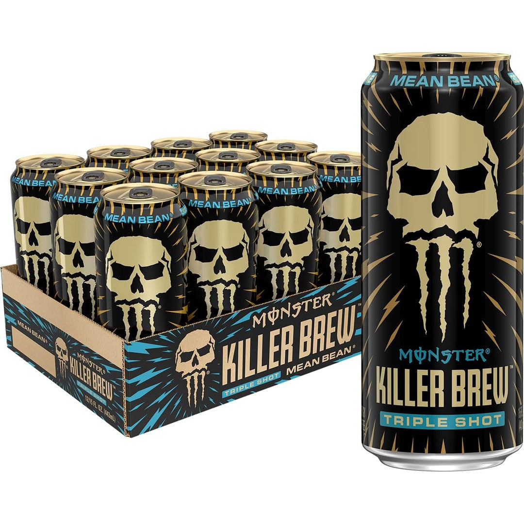 Monster Energy Killer Brew Mean Bean,15 Fl Oz (Pack of 12)