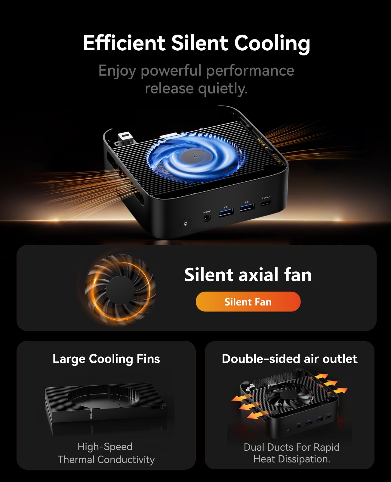 ACEMAGICIAN Matrix Mini M1 Mini PC, Ryzen 7 7735HS, 24GB LPDDR5 512GB NVMe SSD Computers(up to 4.75Ghz), Windows 11 Pro Micro Desktop 4K Triple Display Office(Upgraded 7730U/7430U/5800H)