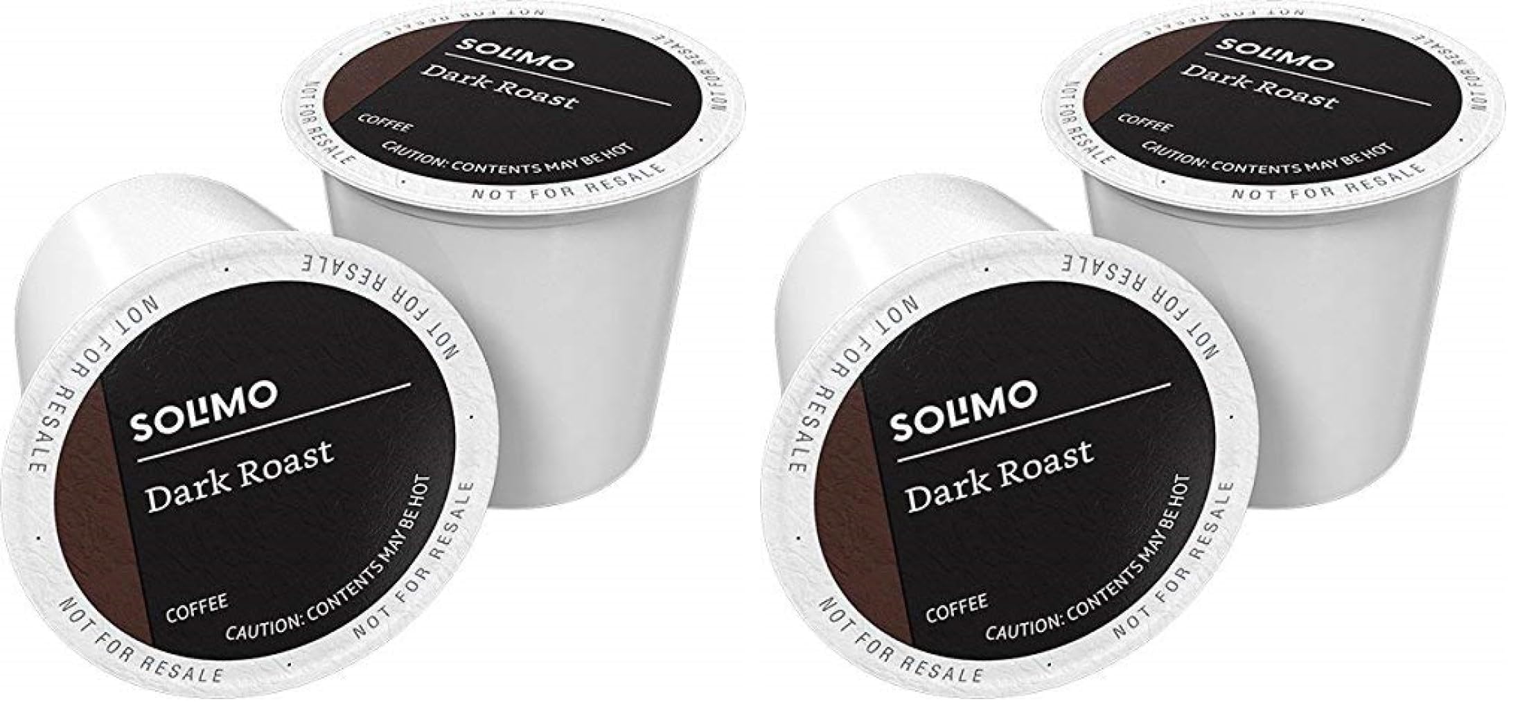 Amazon Brand - Solimo Dark Roast Coffee Pods, Compatible with Keurig 2.0 K-Cup Brewers 100 Count(Pack of 1)