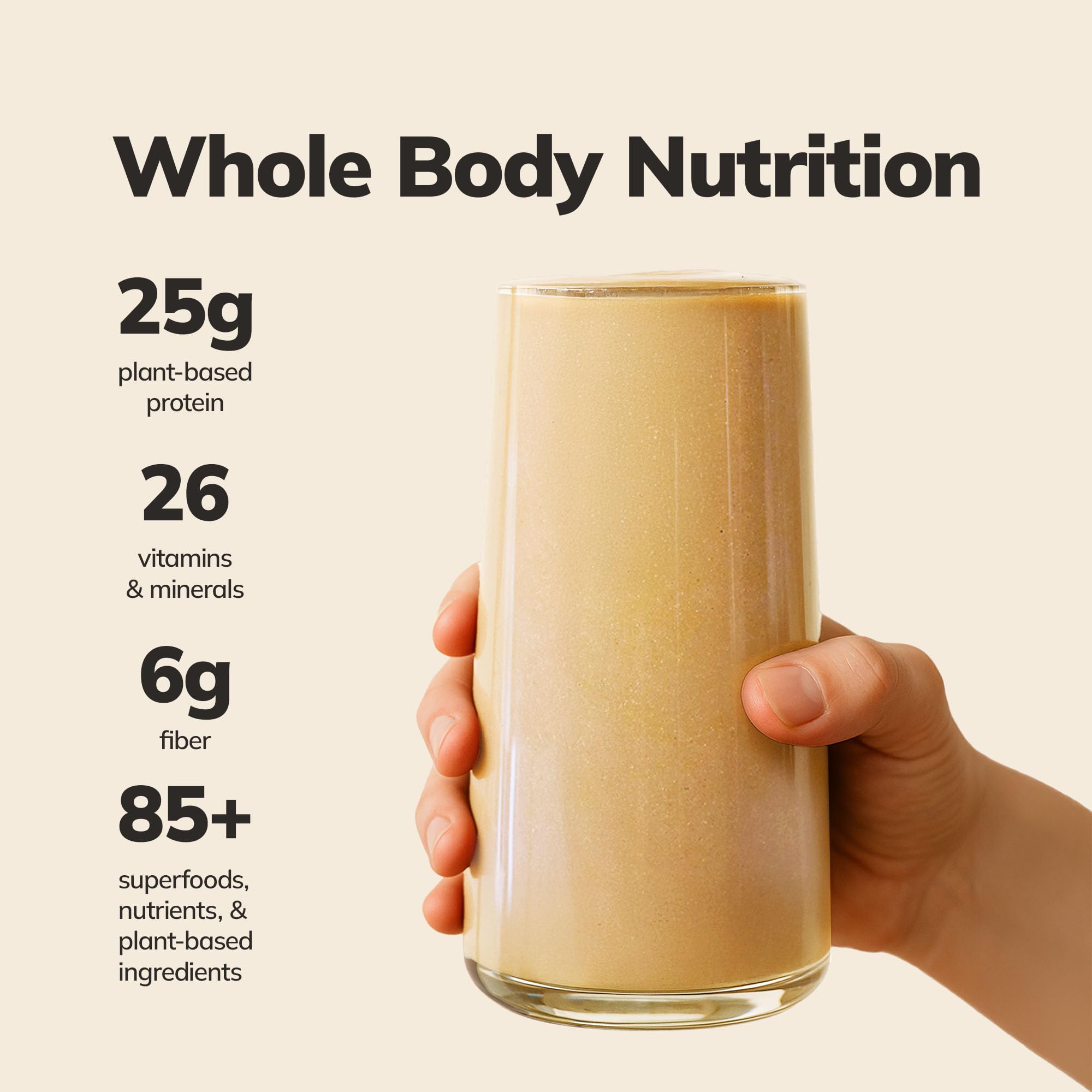 Ka’Chava Whole Body Meal Shake Vanilla 2 lb – Vegan Protein Powder with 85+ Superfoods & Greens – Plant-Based Meal Replacement with Probiotics & Digestive Enzymes – Gluten & Dairy Free (15 Servings)