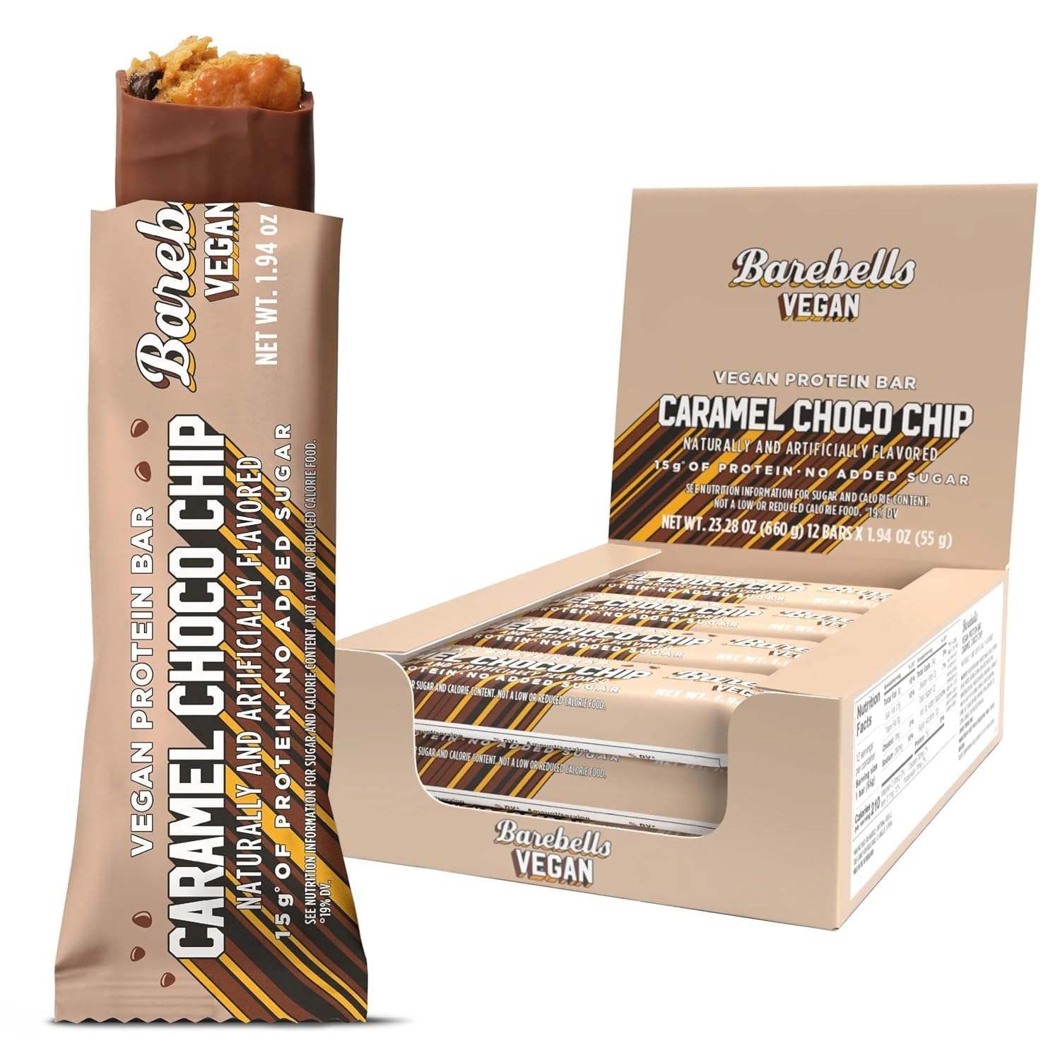 Barebells Protein Bars Salty Peanut - 12 Count, 20g High Protein Treats - Chocolate Nutrition Bar with 1g Total Sugars - On-The-Go Breakfast or Post-Workout Snack