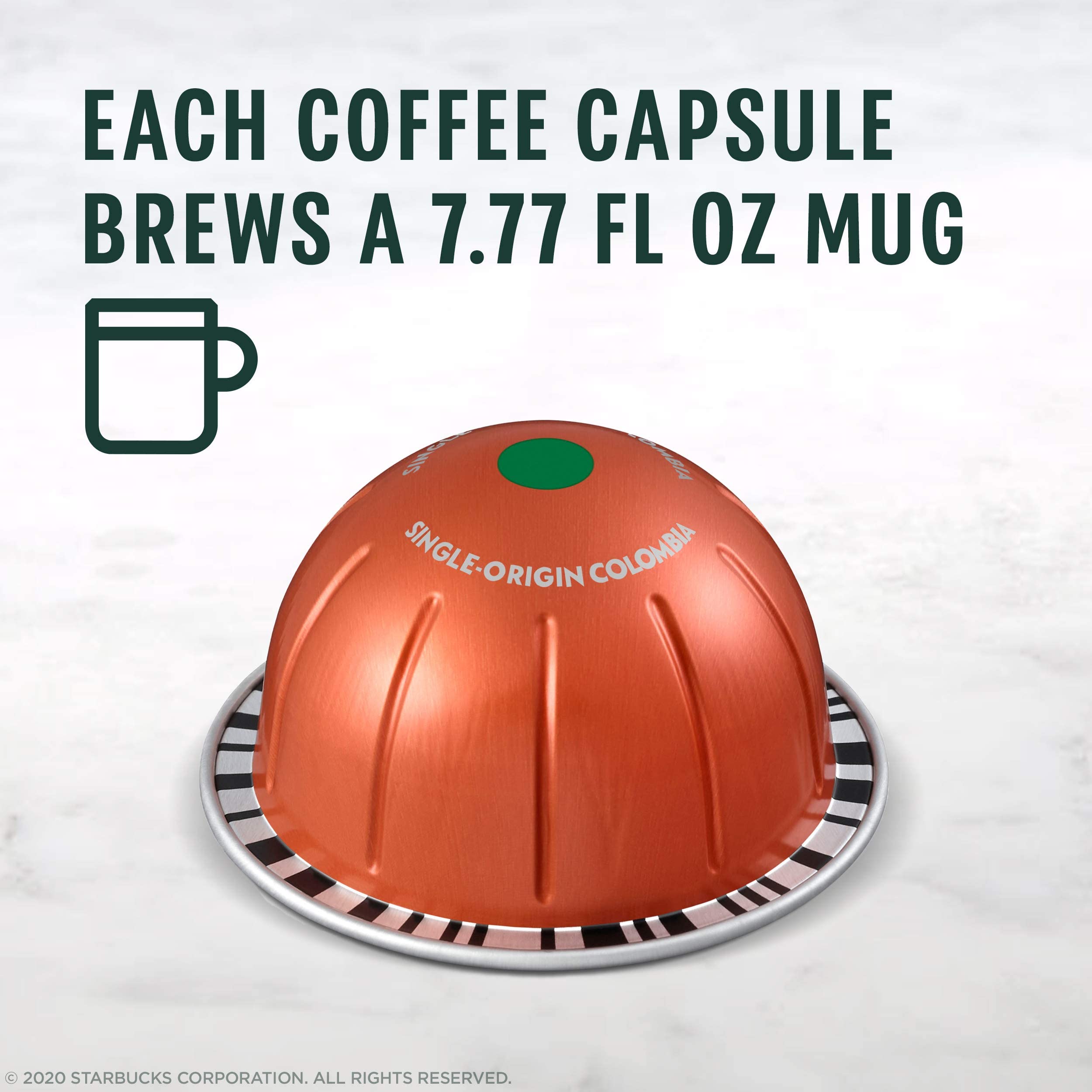Starbucks by Nespresso Vertuo, Pike Place, Medium Roast Coffee 32-count Coffee Pods, Brews 7.8 oz.