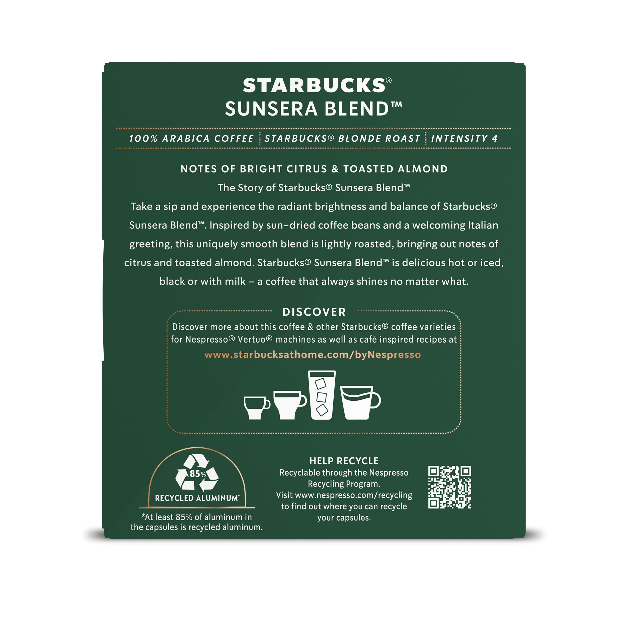 Starbucks by Nespresso Vertuo, Pike Place, Medium Roast Coffee 32-count Coffee Pods, Brews 7.8 oz.