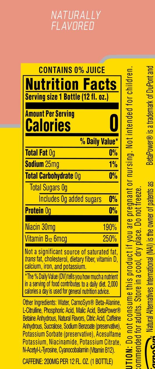 Cellucor C4 Energy Non-Carbonated Zero Sugar Energy Drink, Pre Workout Drink + Beta Alanine - Fruit Punch - 12 FL OZ (355 ml) - Pack of 12