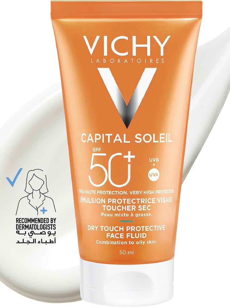 Vichy Capital Soleil Dry Touch Anti Shine Sunscreen for Combination to Oily Skin SPF50 50ml