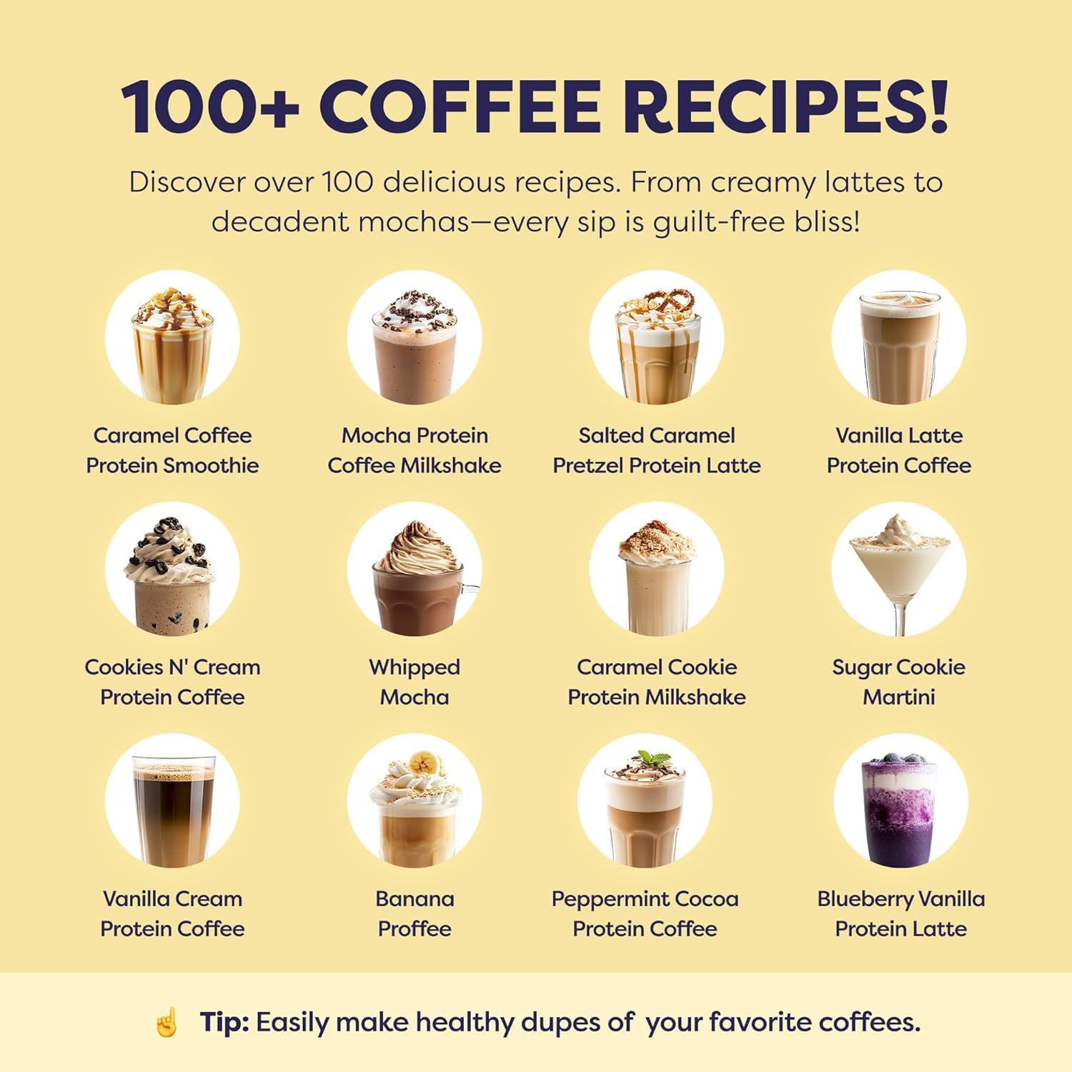 Caramel Protein Iced Coffee - Premium Whey Protein & Instant Iced Coffees - 100% Natural Cold Brew - Zero Artificial Flavors & Sweeteners, 80 mg Caffeine Per Serving, No Added Sugar, 20 Servings