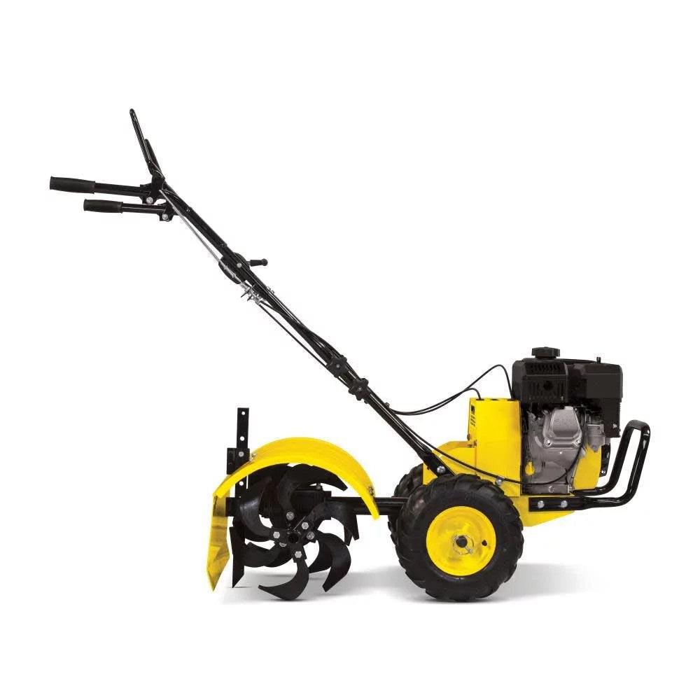 Champion Power Equipment 19-Inch Counter Rotating Rear Tine Tiller with Self-Propelled Agricultural Tires 100380