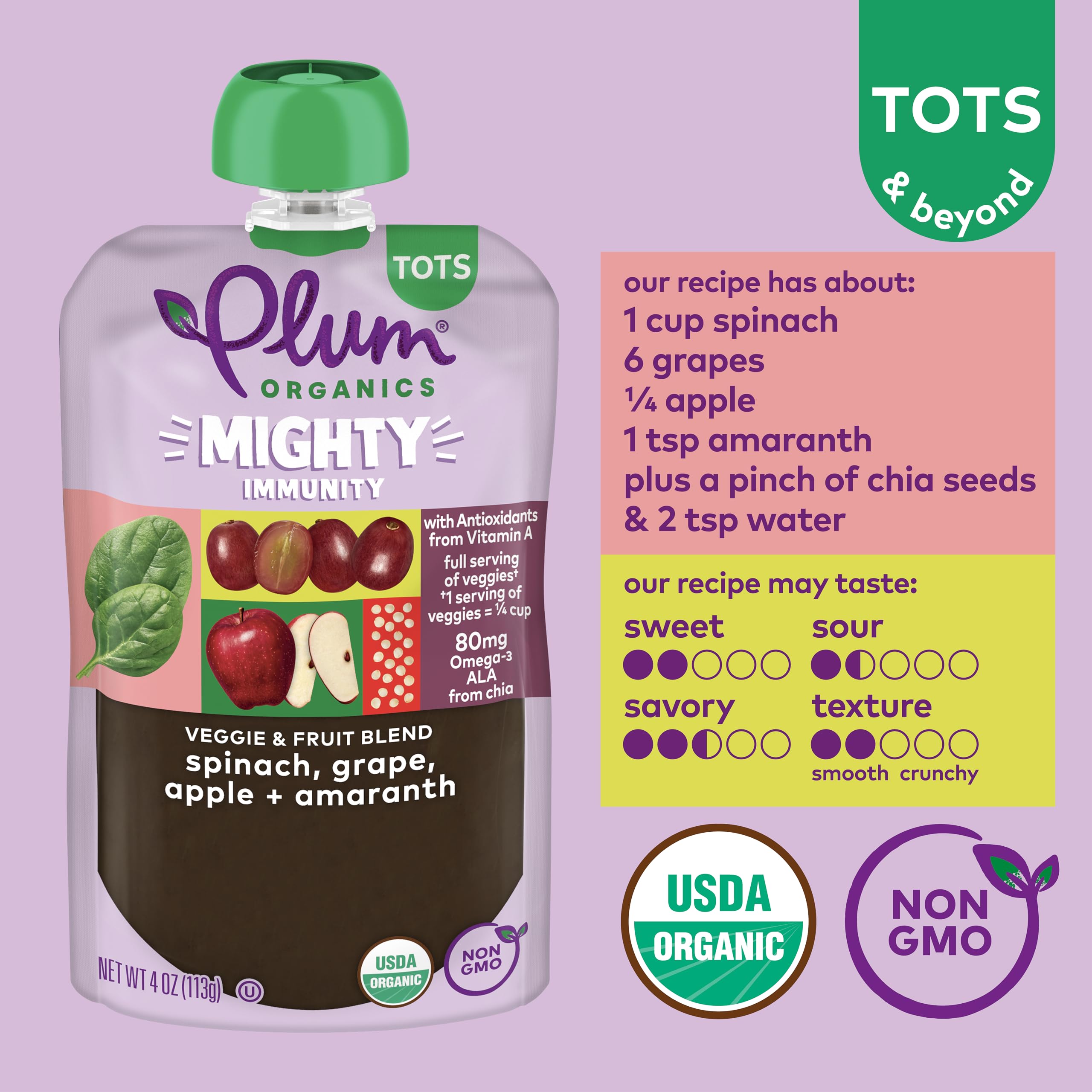 Plum Organics Variety Pack, 12+ Months – Toddler’s Flavor Expedition – Mighty Builder Organic Fruit & Veggie Pouches – 4 oz Pouch, Pack of 18 (Amazon Exclusive)