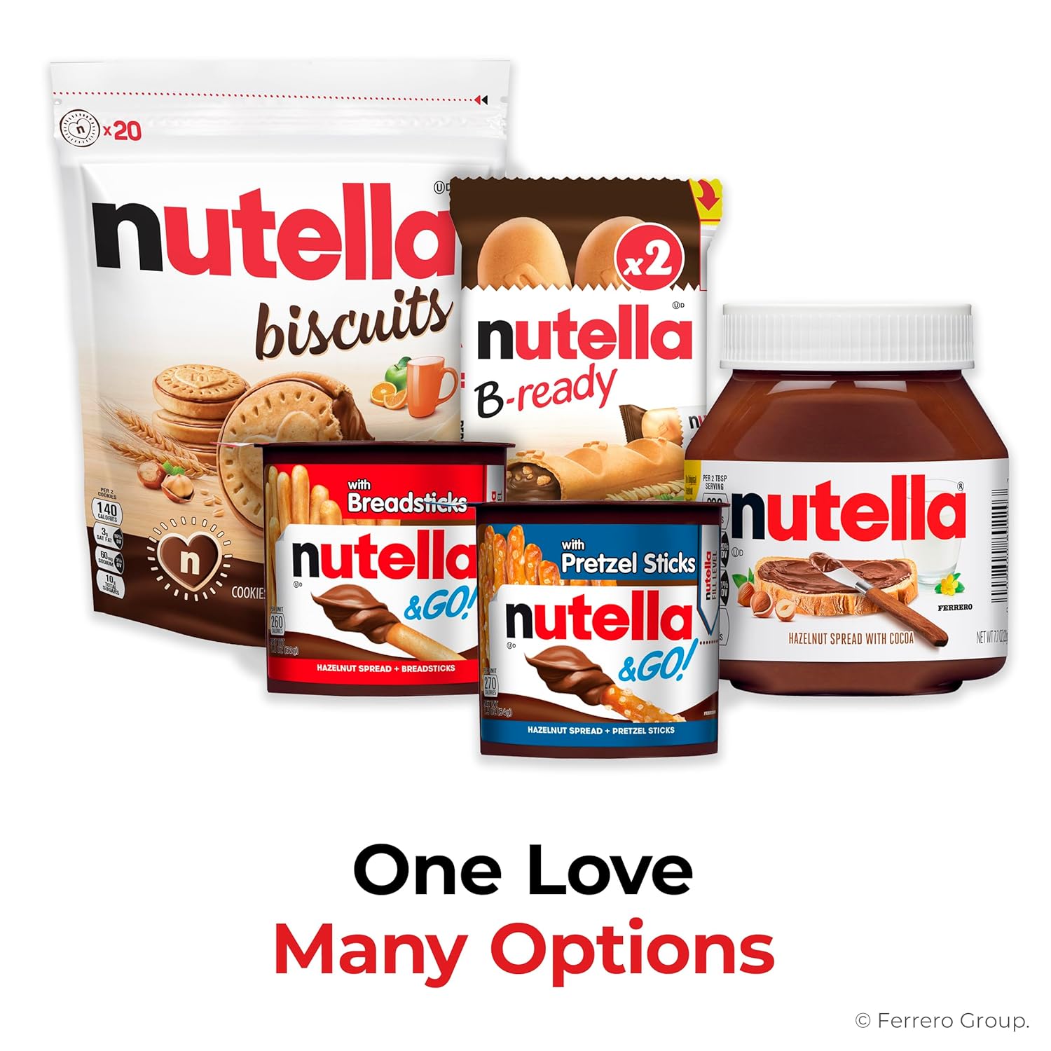 Nutella & GO! Bulk 24 Pack, Hazelnut and Cocoa Spread with Pretzel Sticks, Stocking Stuffers, Snack Cups, 1.9 oz Each