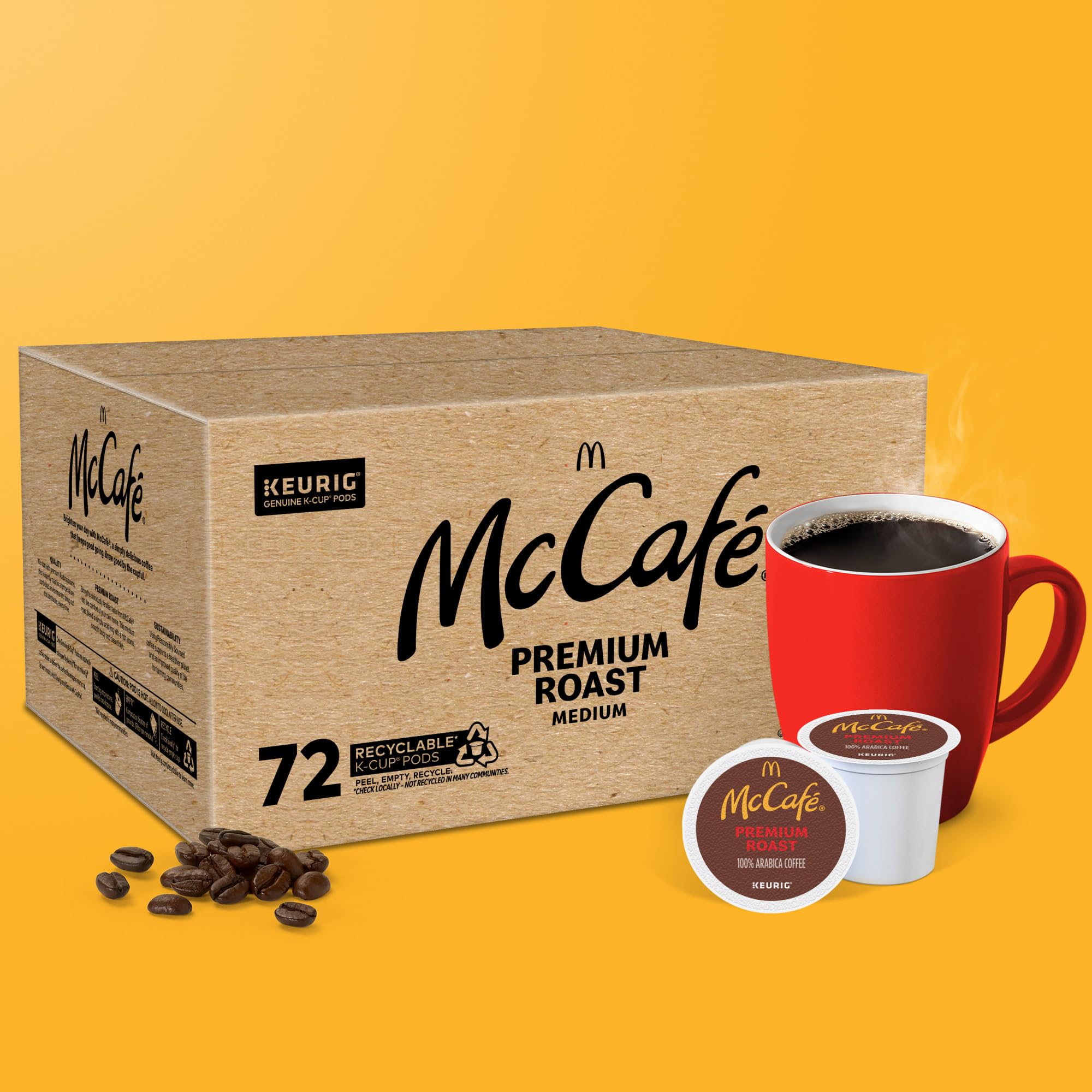 McCafe Premium Roast Coffee, Keurig Single Serve K-Cup Pods, Medium Roast, 96 Count