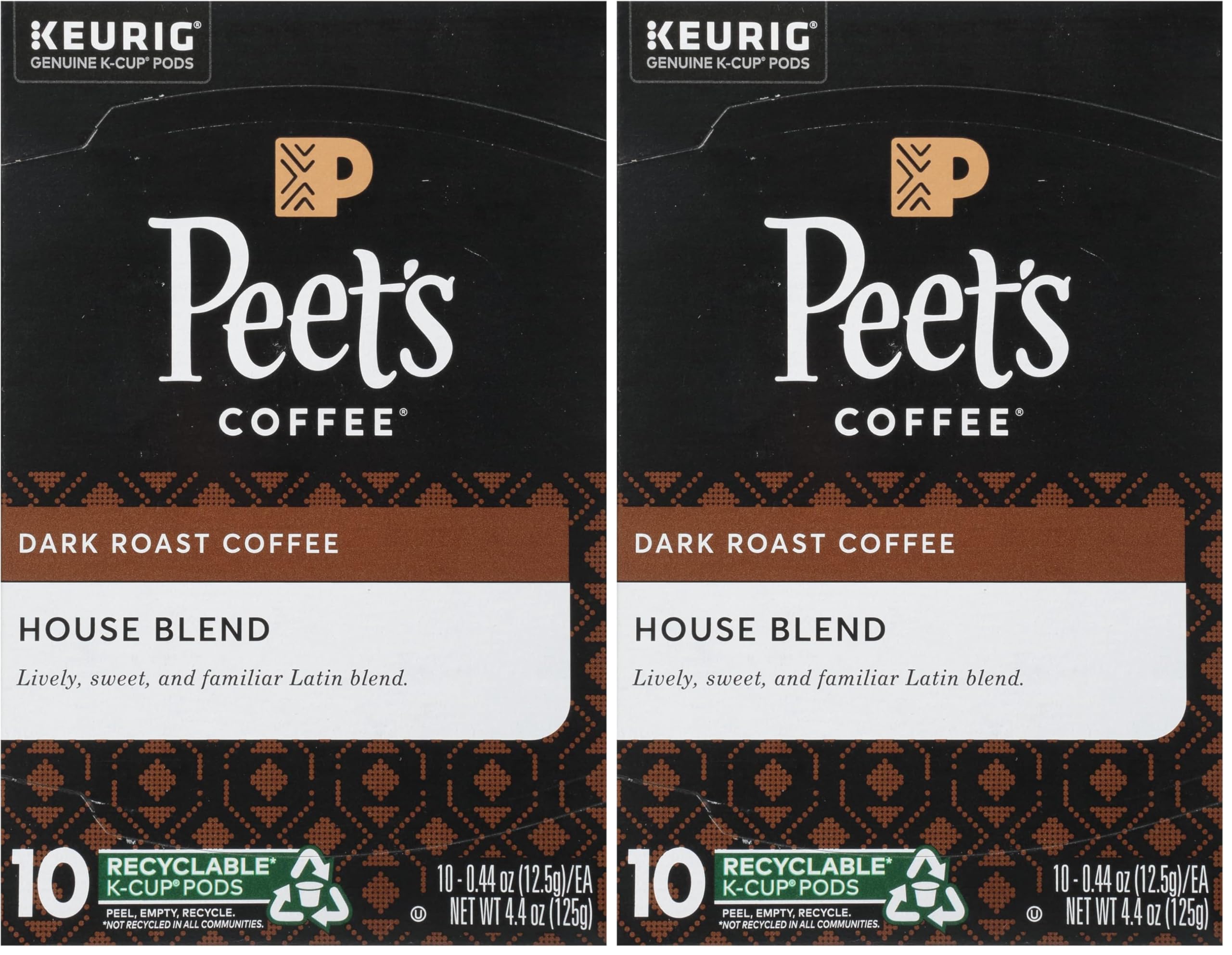 Peet's Coffee, Dark Roast Keurig K-Cup Pods - Major Dickason's Blend 75 Count (1 Box of 75 Pods)