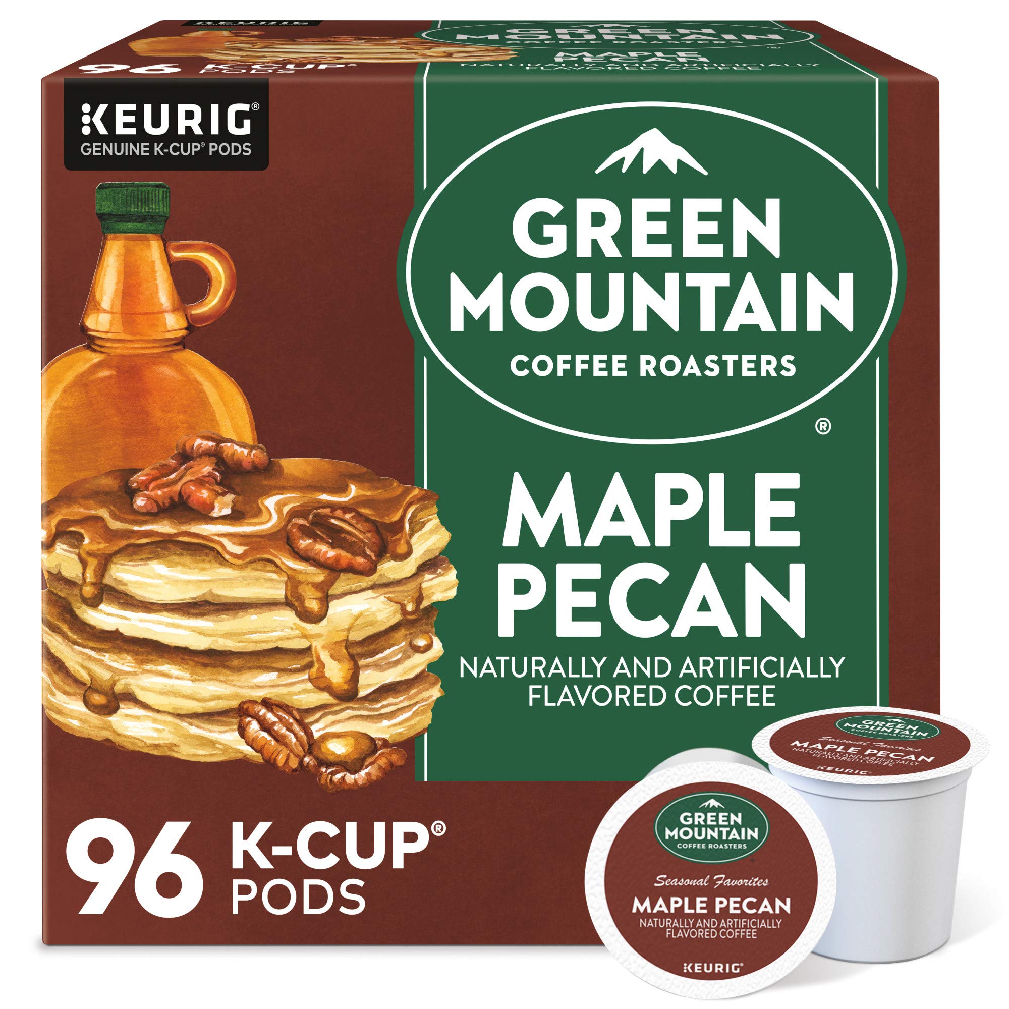 Green Mountain Coffee Roasters Caramel Vanilla Cream Keurig Single-Serve K-Cup pods, Light Roast Coffee, 72 Count