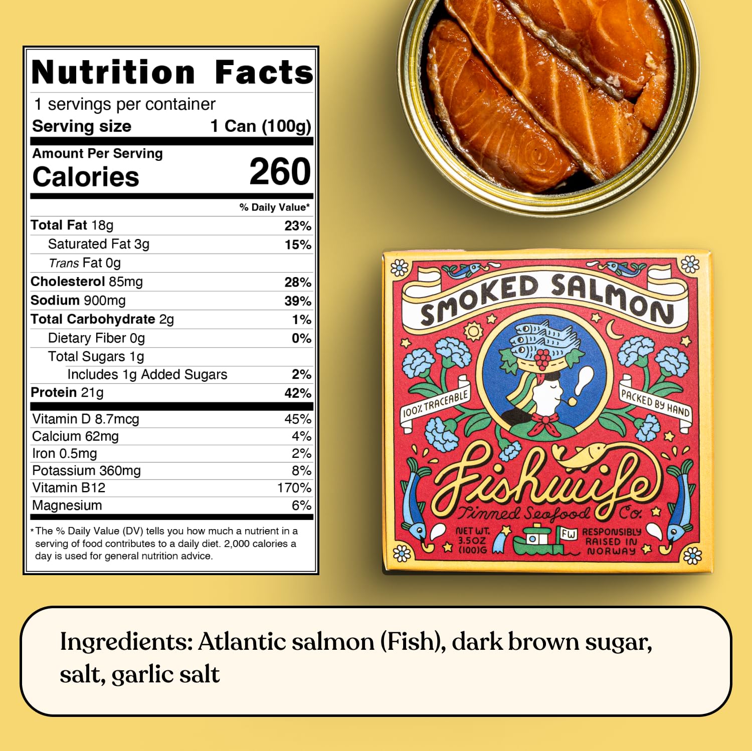 Fishwife Smoky Trio 3-Pack (Smoked Rainbow Trout, Smoked Salmon, Smoked Mackerel) | Gluten Free, High Protein, Omega-3s | Hand-Packed