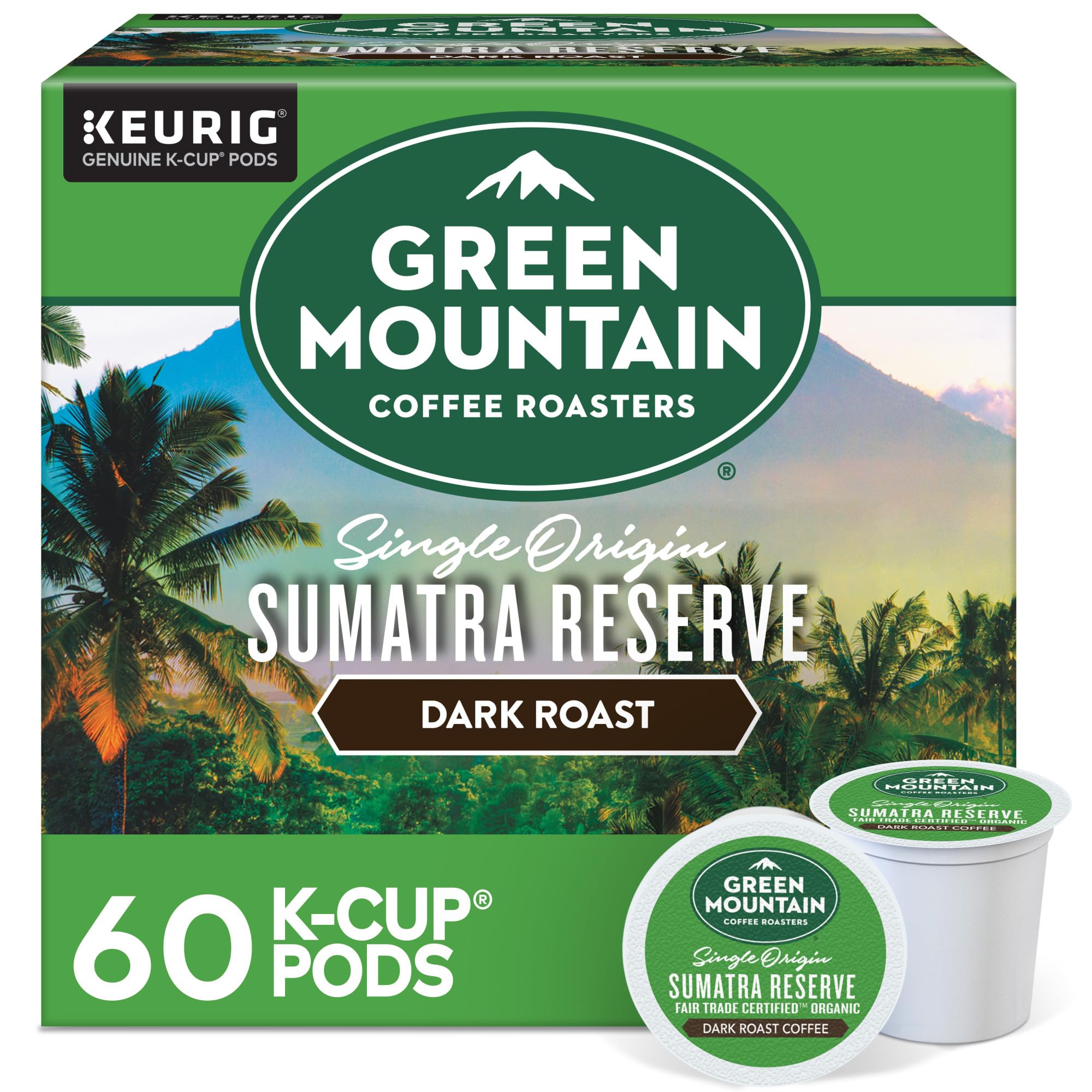 Green Mountain Coffee Roasters Dark Magic Keurig Single-Serve K-Cup Pods, Dark Roast Coffee, 72 Count