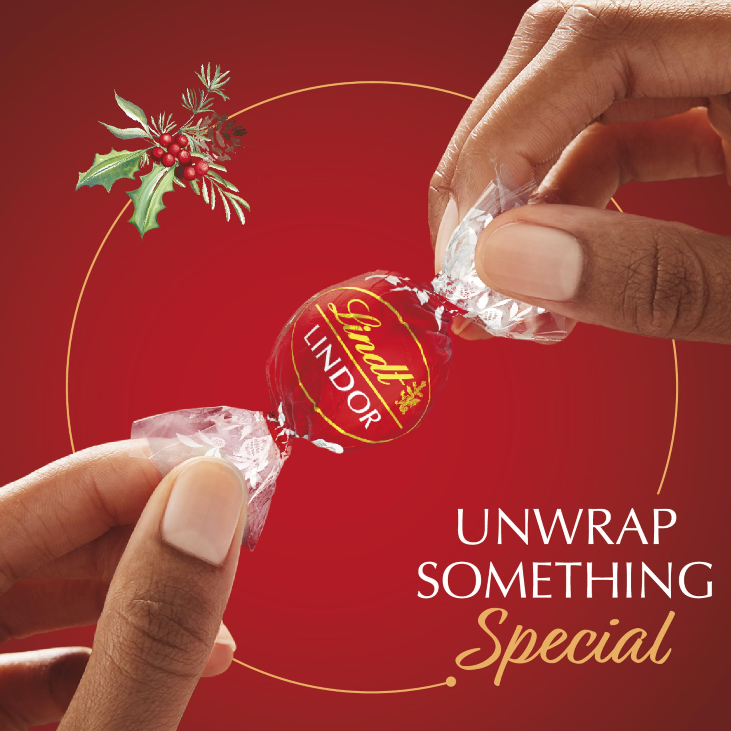 Lindt LINDOR Dark Chocolate Candy Truffles, Dark Chocolate with Smooth, Melting Truffle Center, 25.4 oz., 60 Count