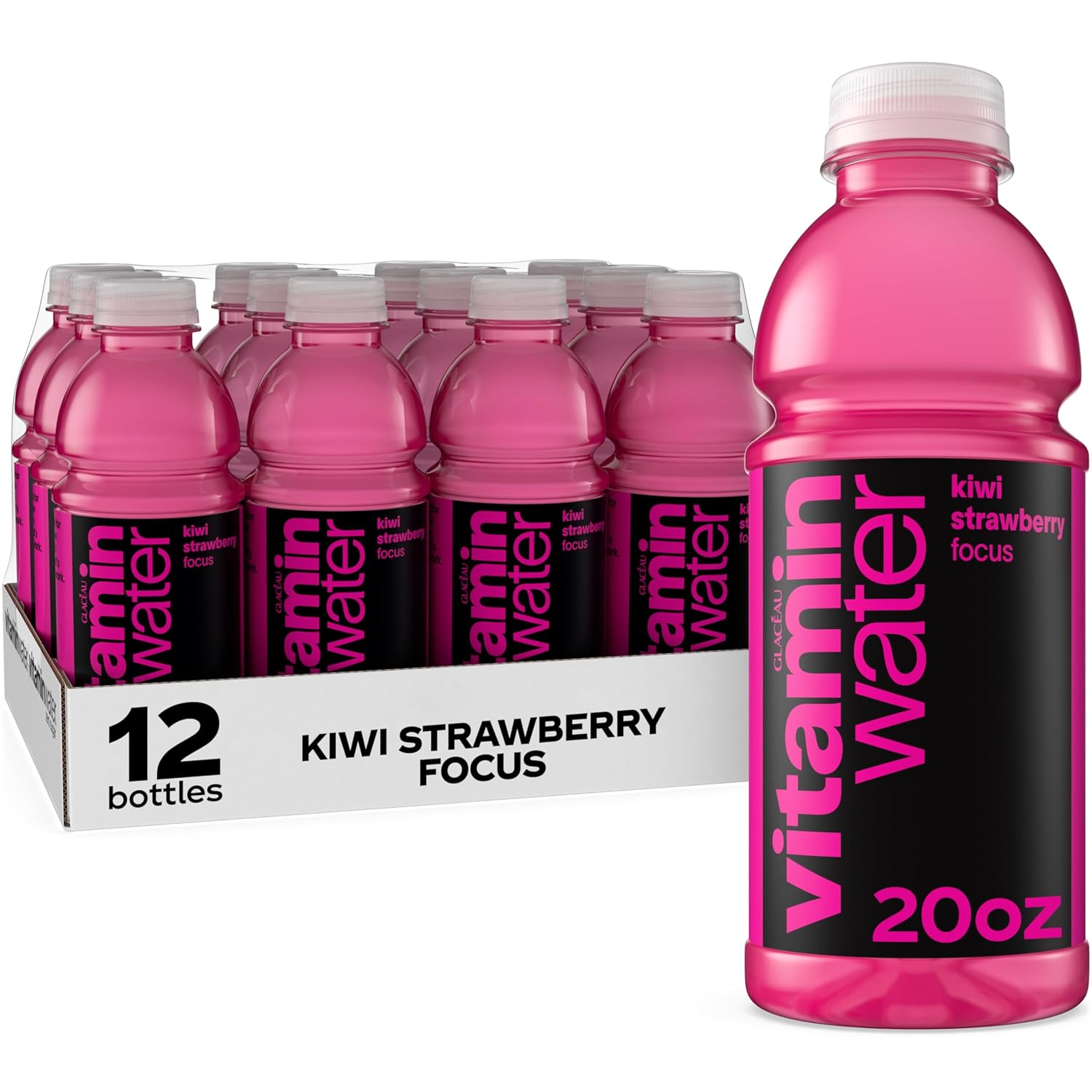 vitaminwater XXX Açai Blueberry Pomegranate Nutrient Enhanced Flavored Water Beverage, 20 fl oz Bottles, 12 Pack
