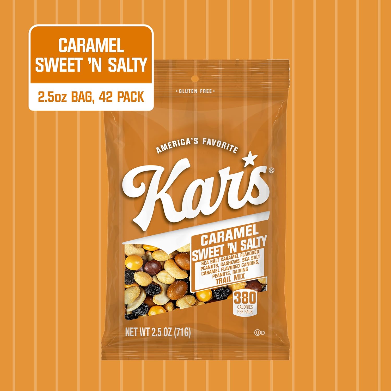 Kar’s Nuts Sweet ‘N Salty Trail Mix, 2 oz Pouch (Pack of 72), Gluten-Free Trail Mix Snack