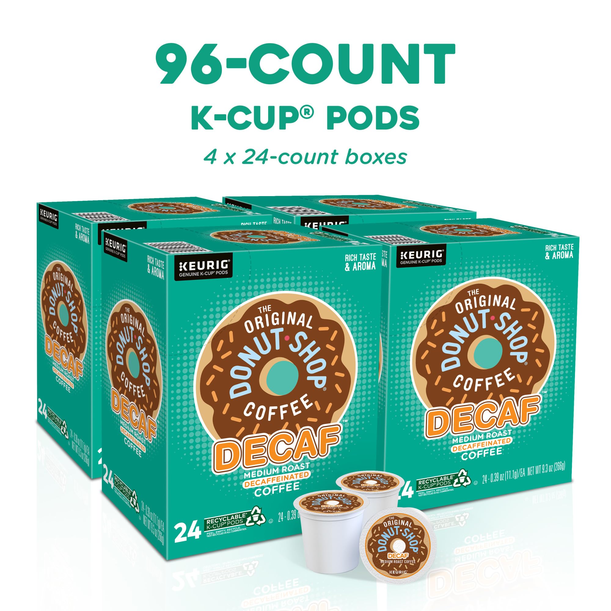 The Original Donut Shop Regular Keurig Single-Serve K-Cup Pods, Medium Roast Coffee, 72 Count