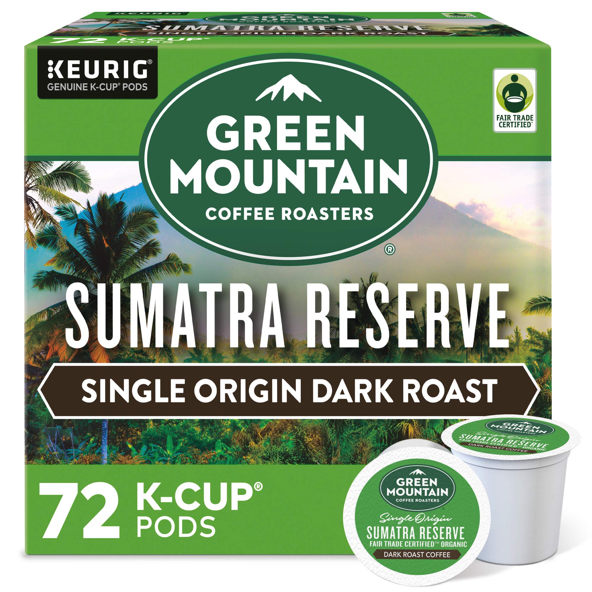 Green Mountain Coffee Roasters Dark Magic Keurig Single-Serve K-Cup Pods, Dark Roast Coffee, 72 Count
