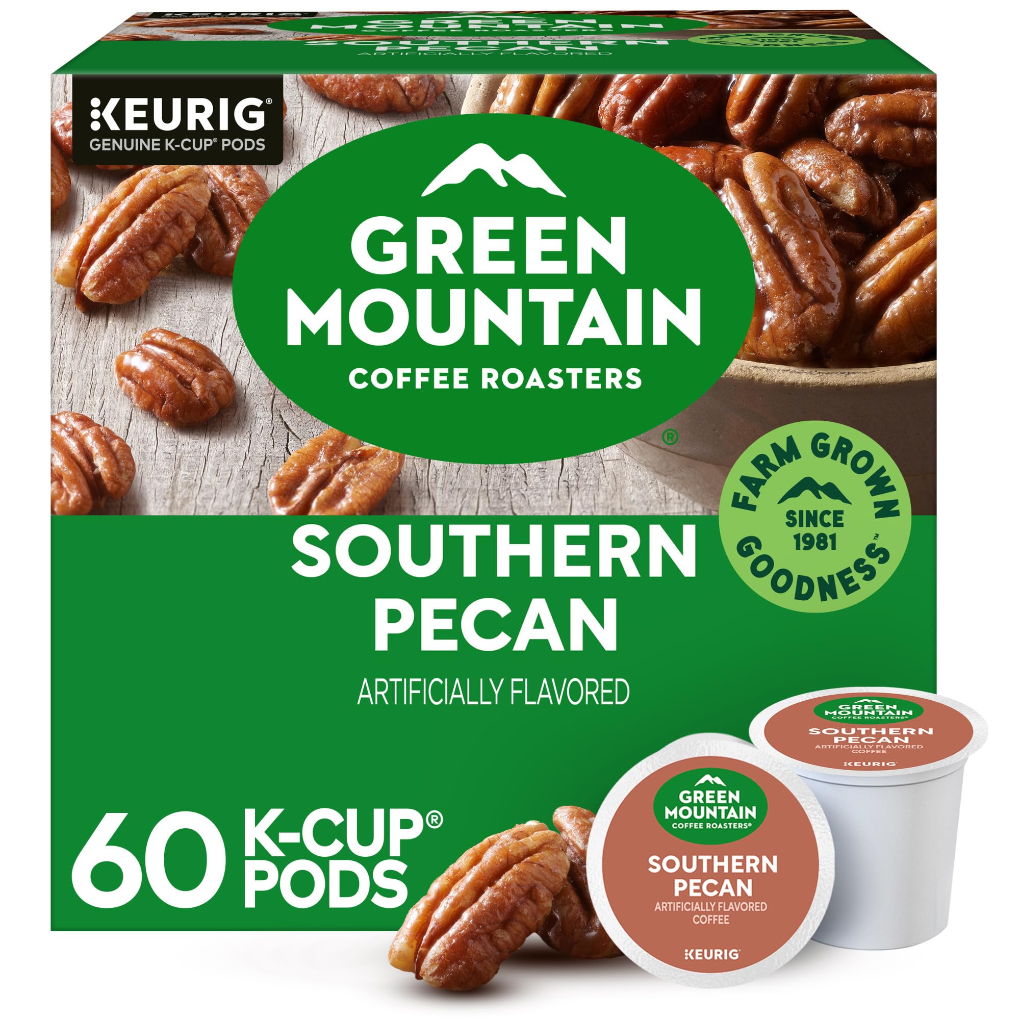 Green Mountain Coffee Roasters Caramel Vanilla Cream Keurig Single-Serve K-Cup pods, Light Roast Coffee, 72 Count