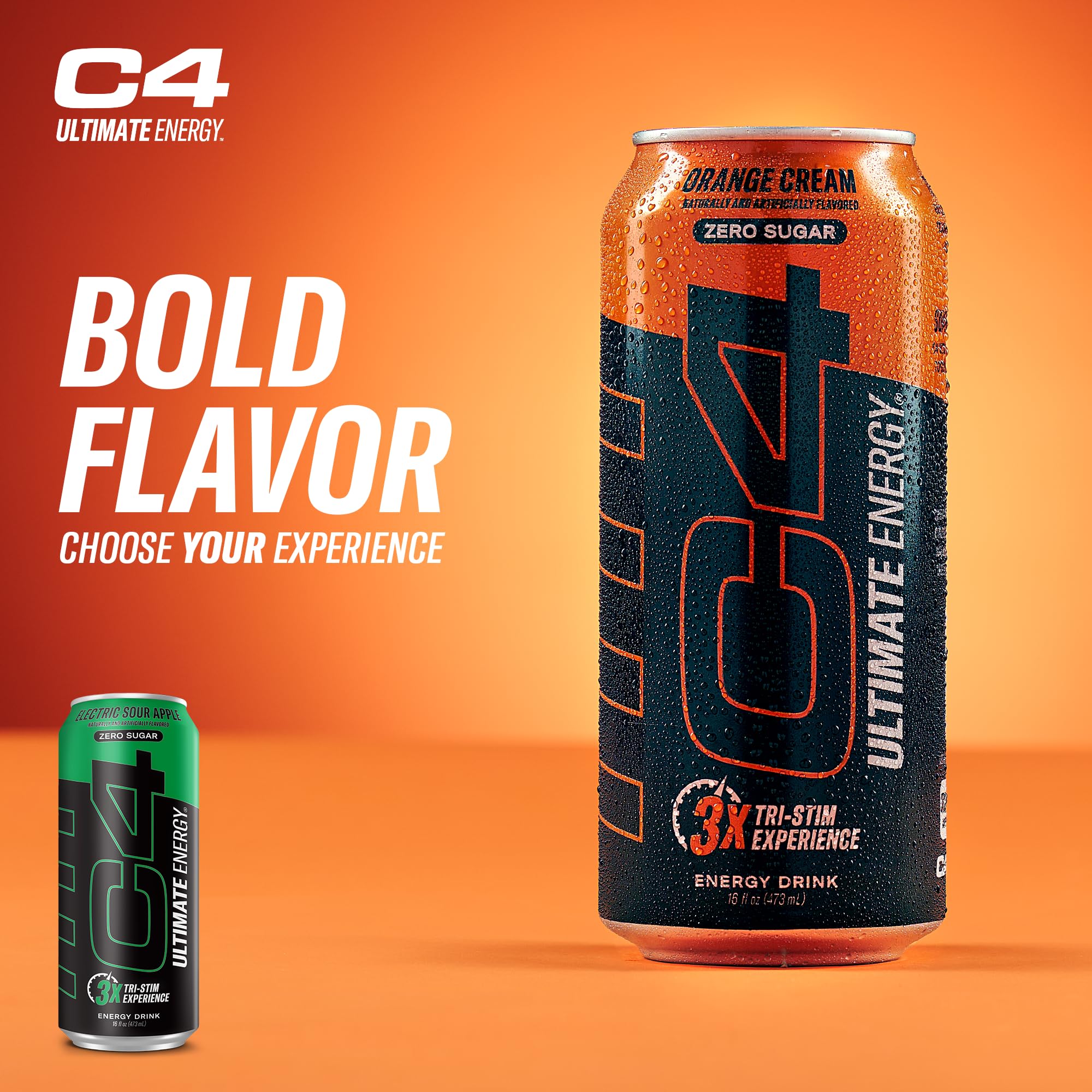 Cellucor C4 Ultimate | Pre Workout Sugar Free Energy Drink | Tri-Stim Experience with 300mg Caffeine + TeaCrine + Dynamine | Fruit Punch | 16oz (Pack of 12)
