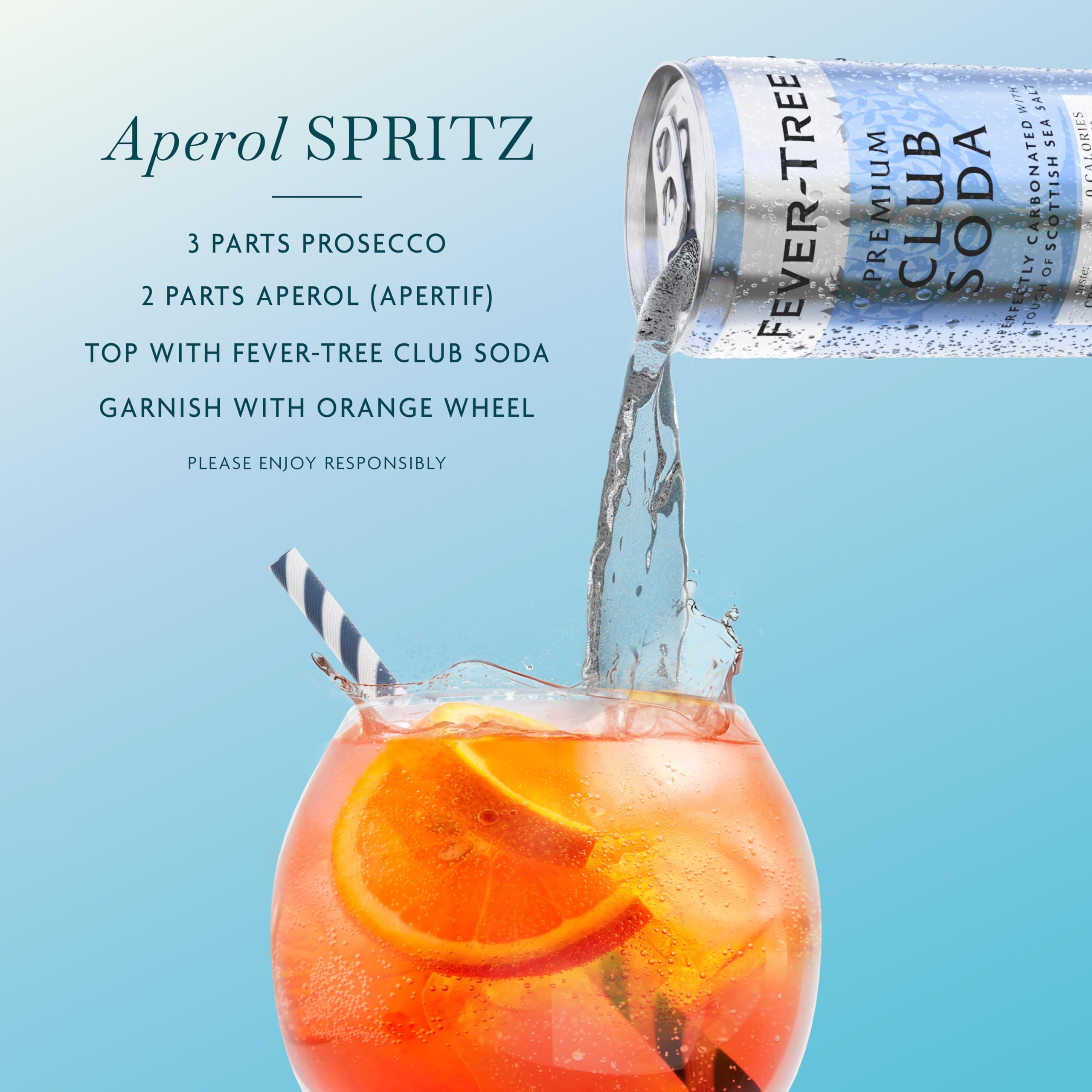 Fever Tree Club Soda Club Soda - Premium Quality Delicate with perfect carbonation - Refreshing Beverage for Cocktails & Mocktails. Naturally Sourced Ingredients, No Artificial Sweeteners or Colors - 5.07 Fl Oz (Pack of 24)(Packaging May Vary)