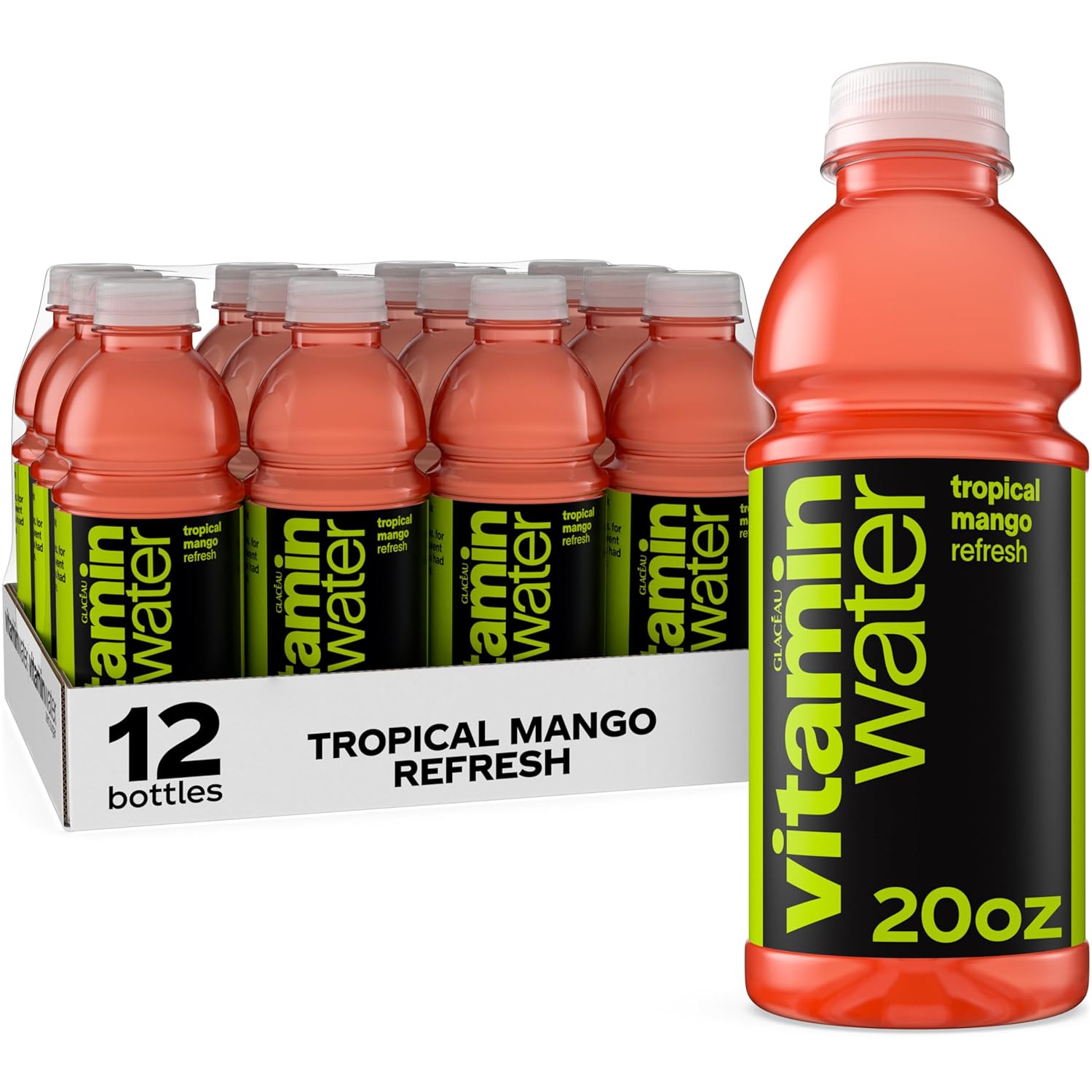 vitaminwater XXX Açai Blueberry Pomegranate Nutrient Enhanced Flavored Water Beverage, 20 fl oz Bottles, 12 Pack