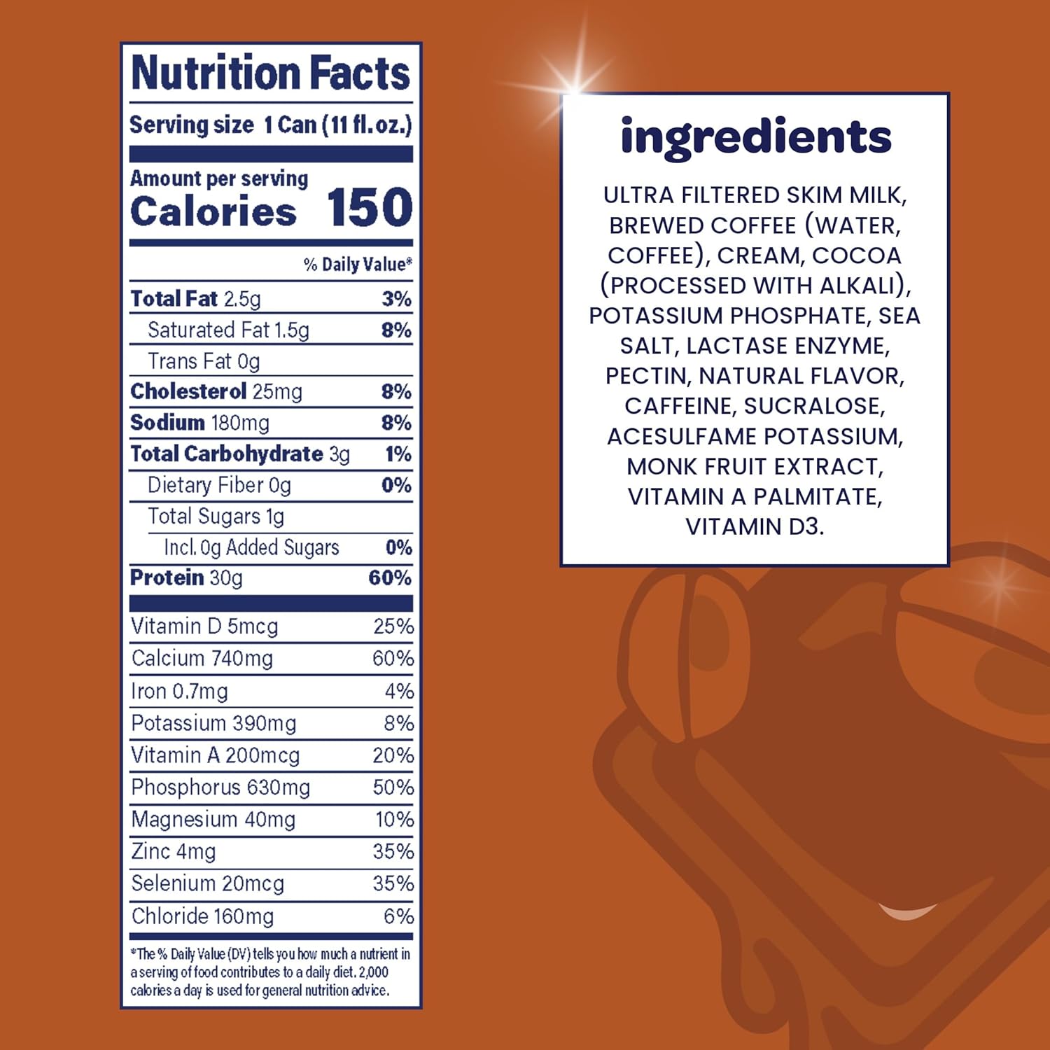 Nurri - 30g Protein Ultra Filtered Milk Shake – Chocolate - Lactose Free, Low Sugar, 150 Calories, 10 Vitamins and Minerals - 11 fl oz, 10 Cans