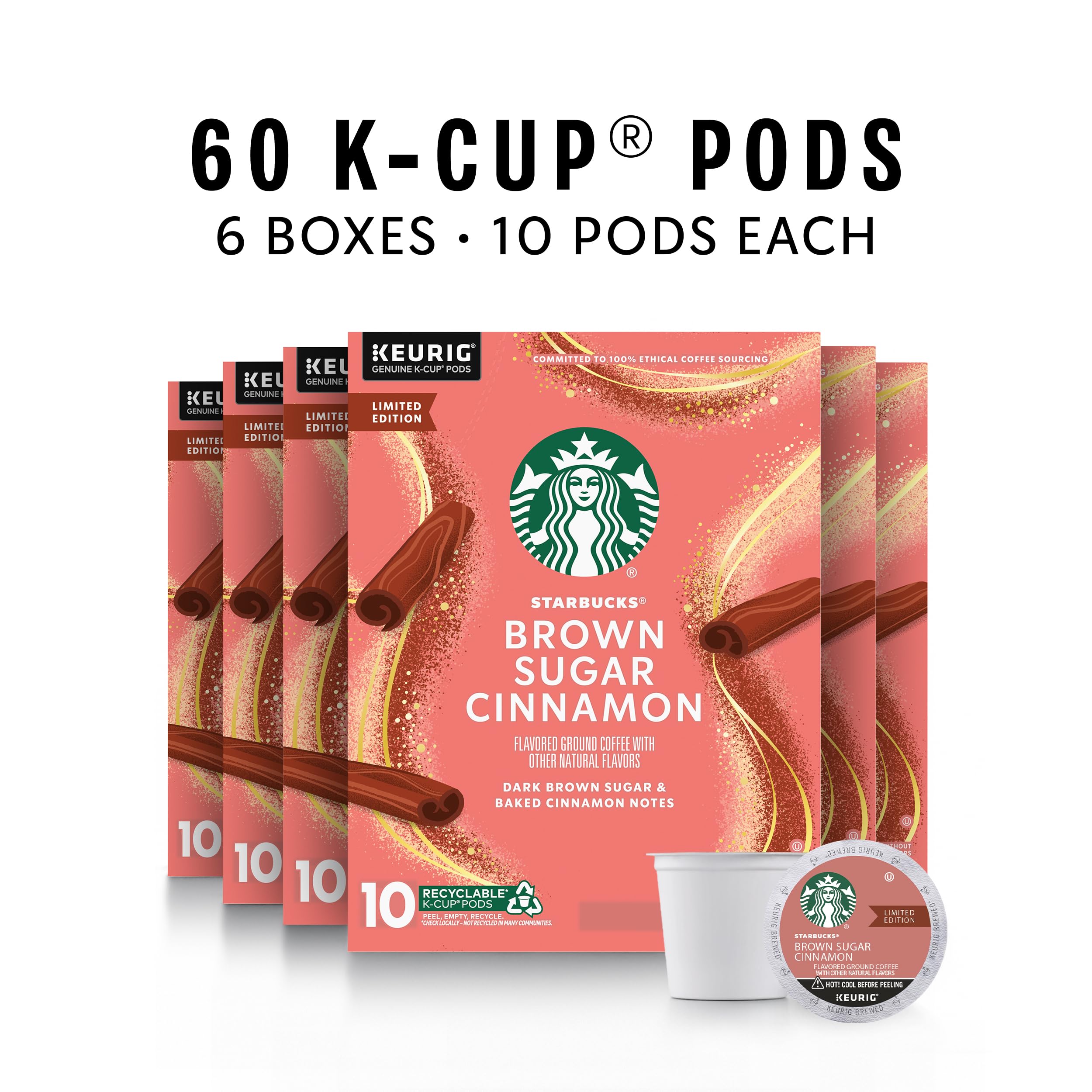 Starbucks K-Cup Coffee Pods, Starbucks Blonde Roast Hot or Iced Coffee, Veranda Blend, 96 Keurig Pods