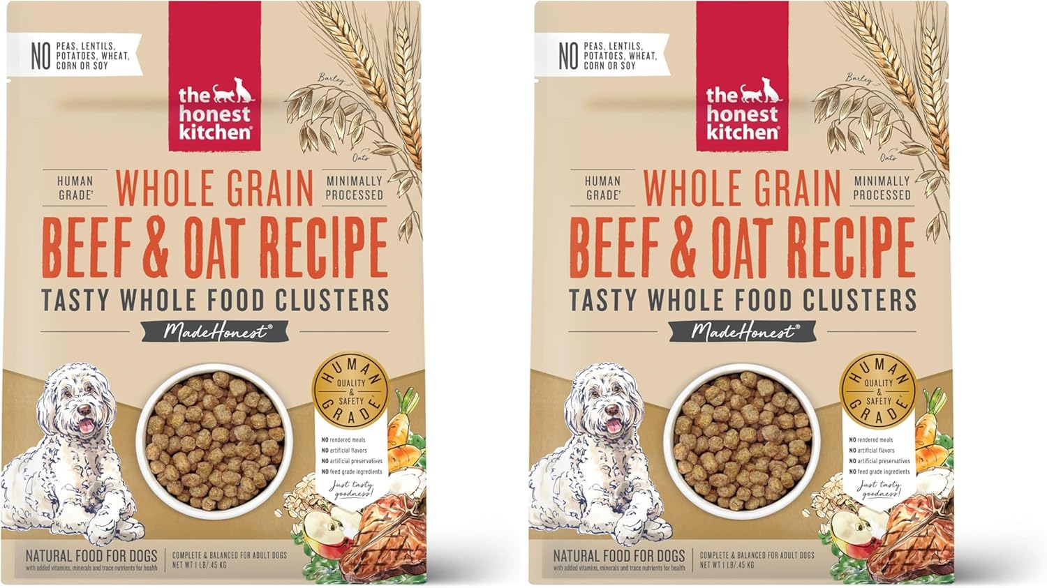 The Honest Kitchen Whole Food Clusters Whole Grain Chicken & Oat Dry Dog Food, 5 lb Bag