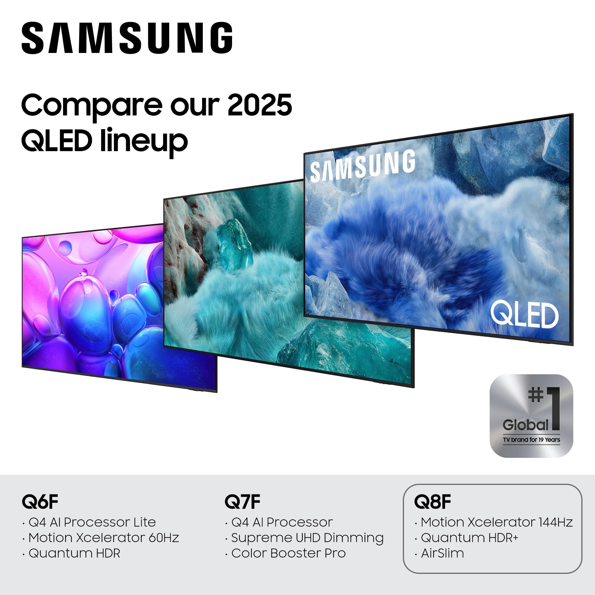 Samsung 32-Inch Class QLED Q8F 4K UHD Smart TV (2025 Model) Q4 AI Processor, 100% Color Volume with Quantum Dot, AirSlim Design, Endless Free Content, Samsung Vision AI, Alexa Built-in