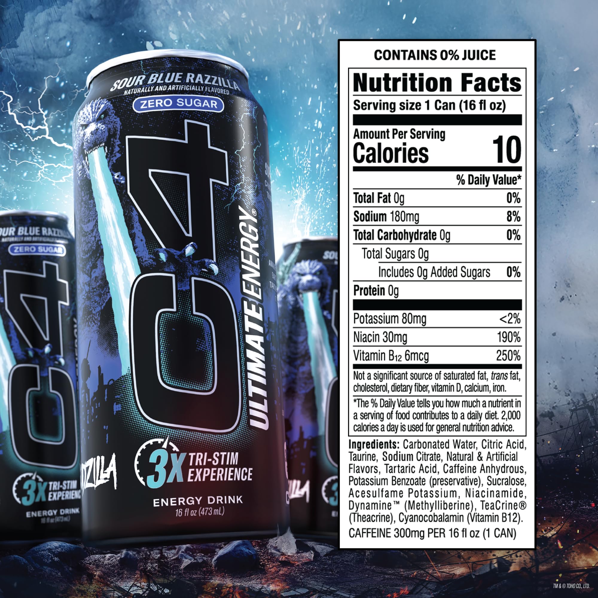 Cellucor C4 Ultimate | Pre Workout Sugar Free Energy Drink | Tri-Stim Experience with 300mg Caffeine + TeaCrine + Dynamine | Fruit Punch | 16oz (Pack of 12)