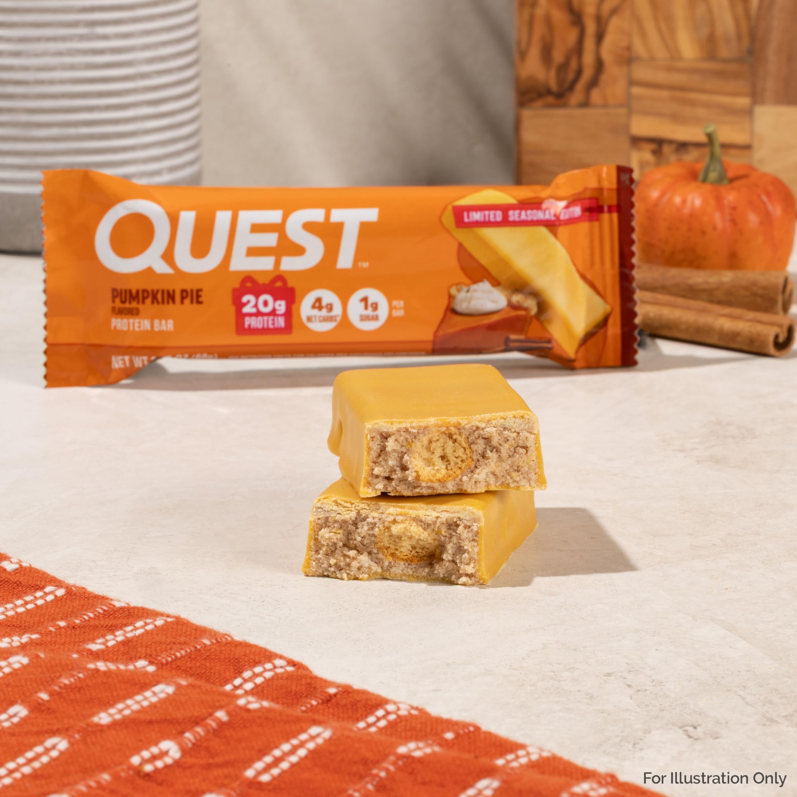 Quest Nutrition Chocolate Chip Dough Cookie Protein Bars, 21g Protein, 1g Sugar, 4g Net Carb, High Fiber, Gluten Free, Keto Friendy, 12 Count