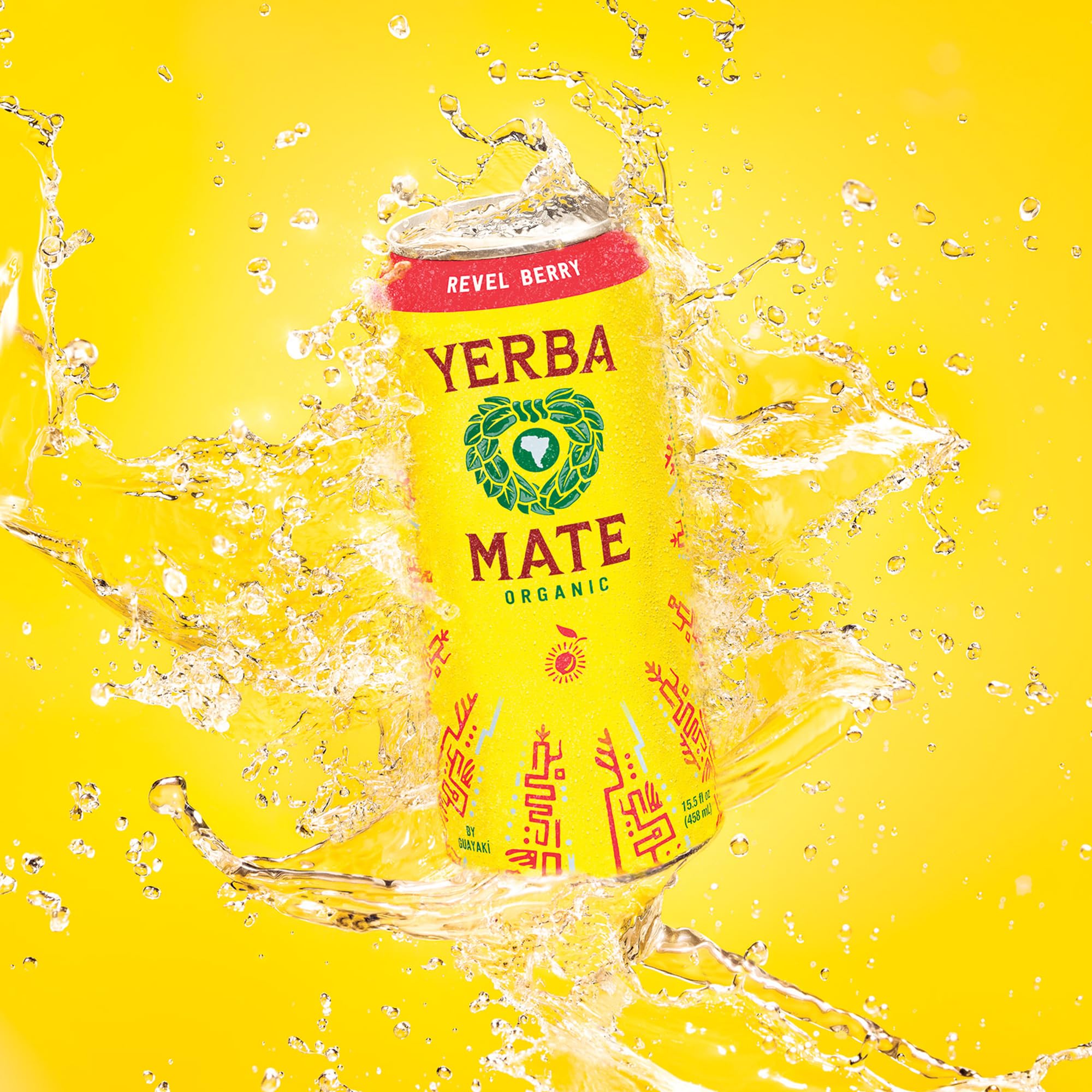 Yerba Madre Organic Yerba Mate, Enlighten Mint, 150mg Natural Caffeine, Energy Drink Alternative, No Jitters or Crash, 15.5 Oz Cans (Pack of 12)