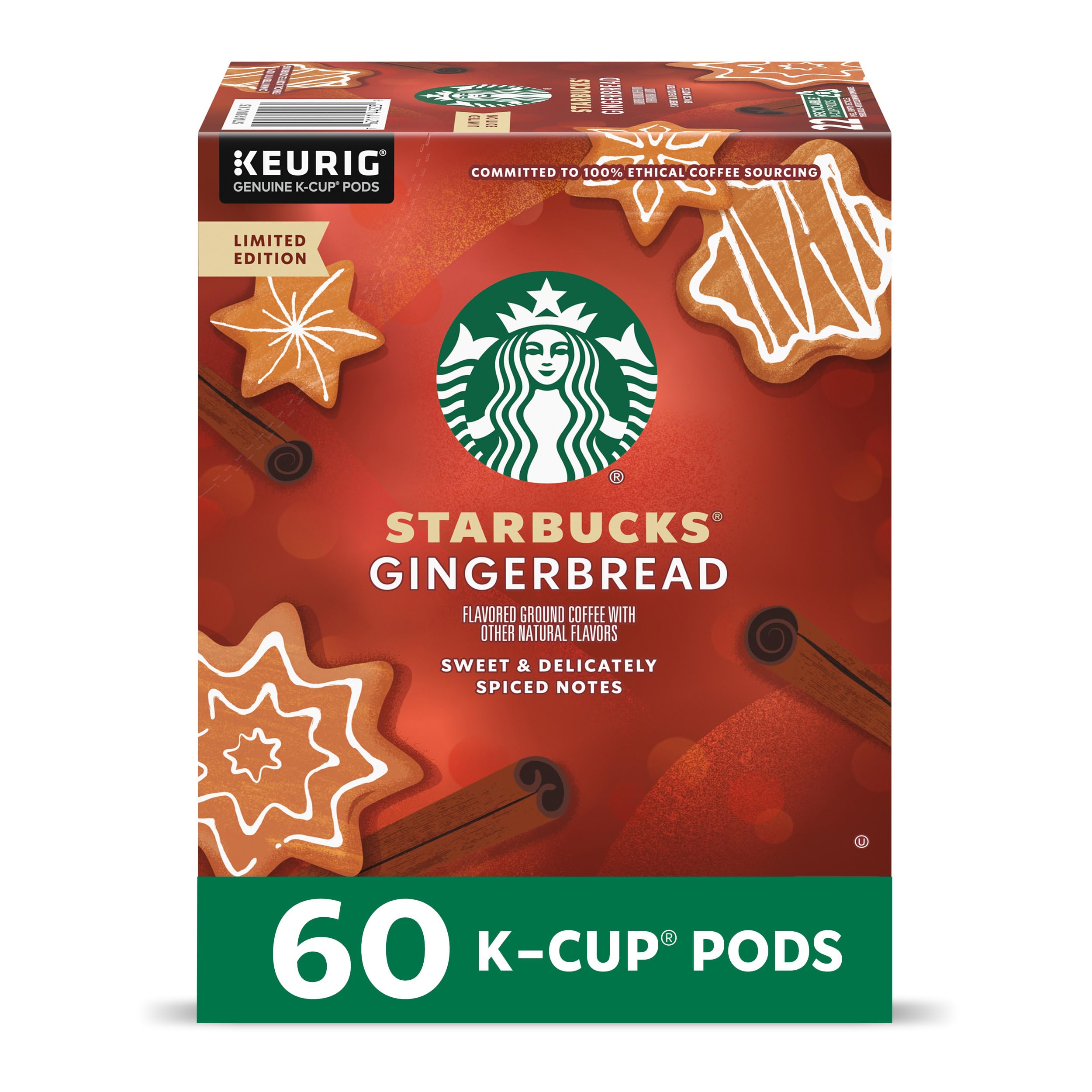 Starbucks K-Cup Coffee Pods, Starbucks Blonde Roast Hot or Iced Coffee, Veranda Blend, 96 Keurig Pods