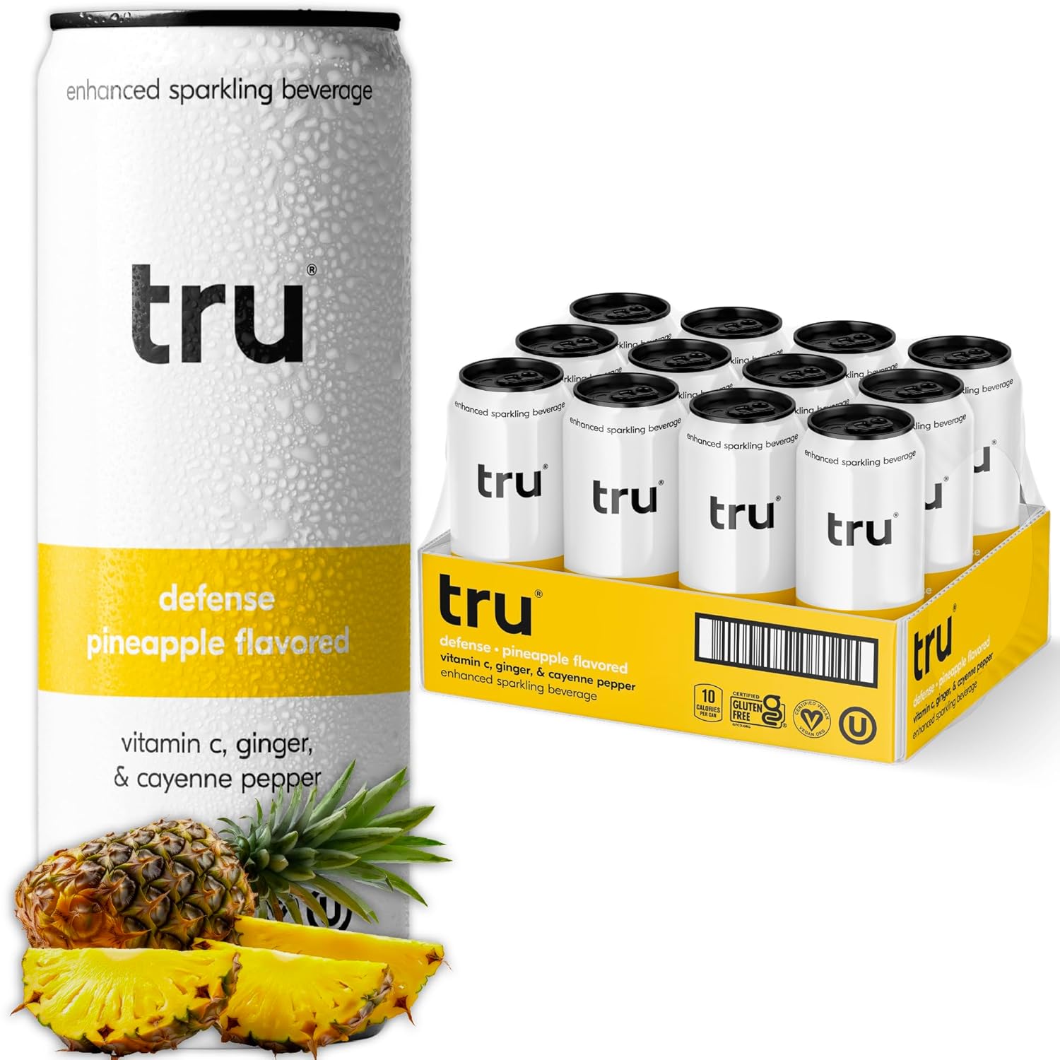 Tru Dream Seltzer, Cherry Berry, Sparkling Water with Chamomile, GABA, Magnesium & Tart Cherry Juice, Sweetened with Monk Fruit & Stevia, Gluten Free, Vegan, Caffeine Free, 12 FL OZ Cans, 12 Pack