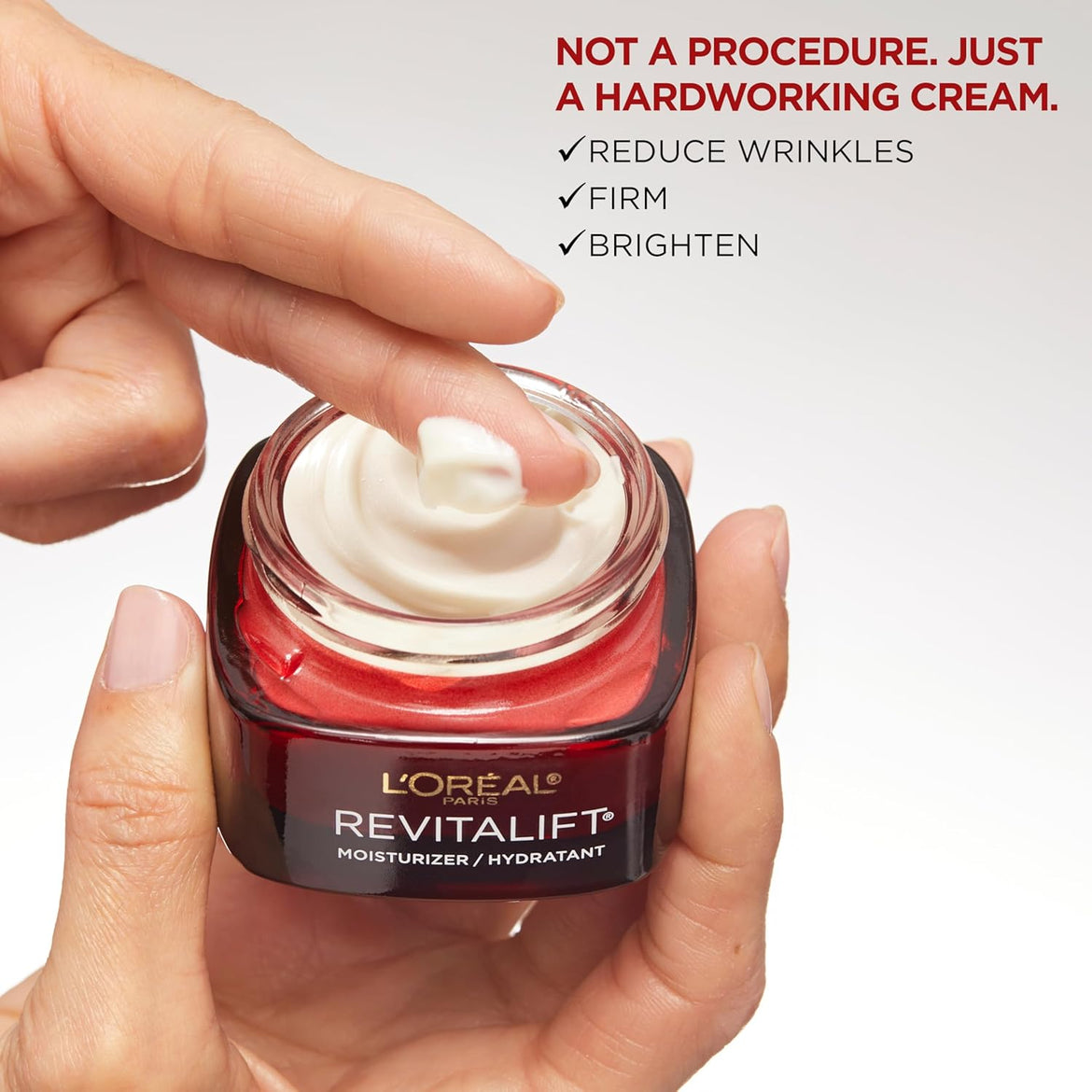 L'OREAL PARIS Skincare Revitalift Triple Power Anti-Aging Face Moisturizer with Pro Retinol, Hyaluronic Acid & Vitamin C to reduce wrinkles, firm and brighten skin, 1.7 Oz - (Packaging May Vary)