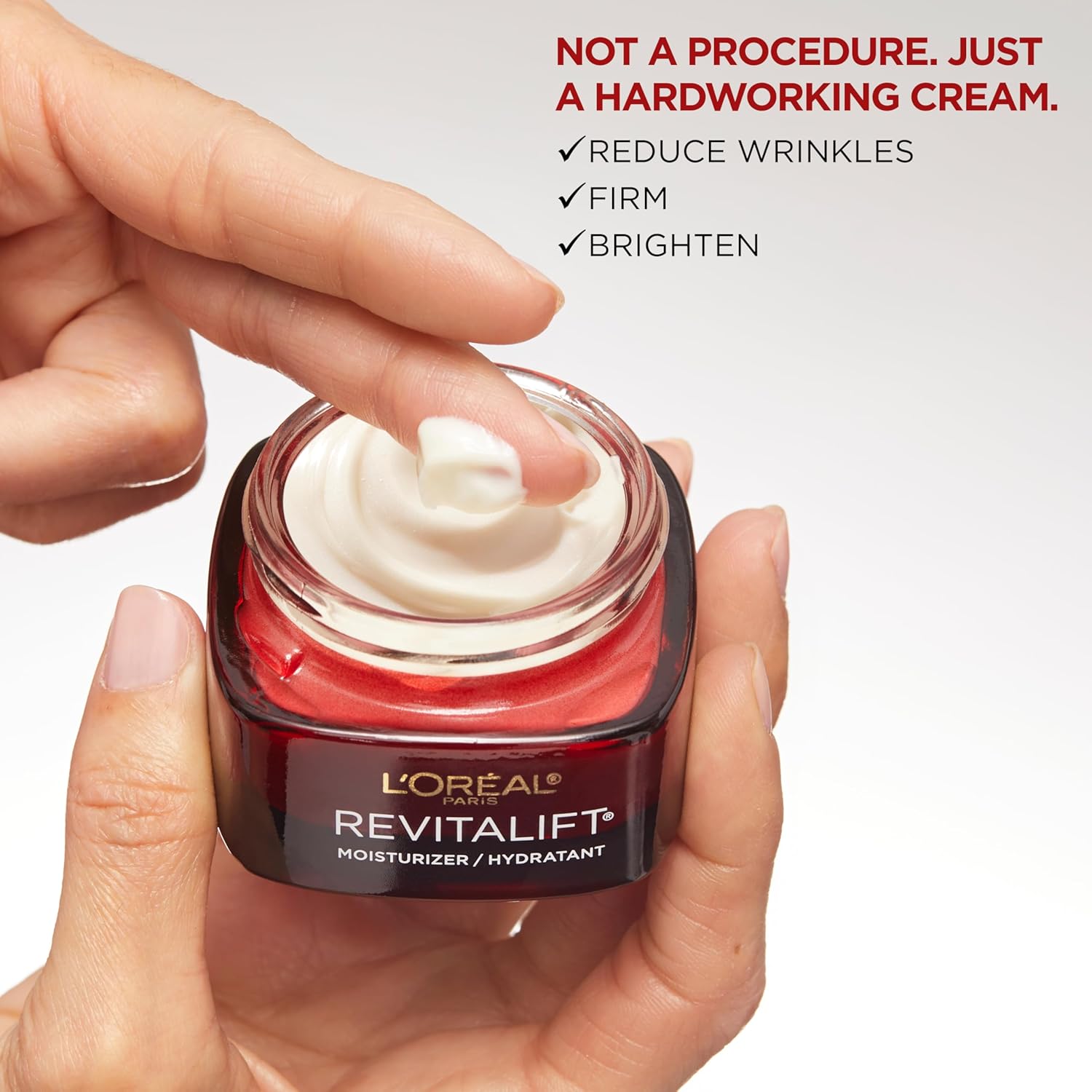 L'OREAL PARIS Skincare Revitalift Triple Power Anti-Aging Face Moisturizer with Pro Retinol, Hyaluronic Acid & Vitamin C to reduce wrinkles, firm and brighten skin, 1.7 Oz - (Packaging May Vary)