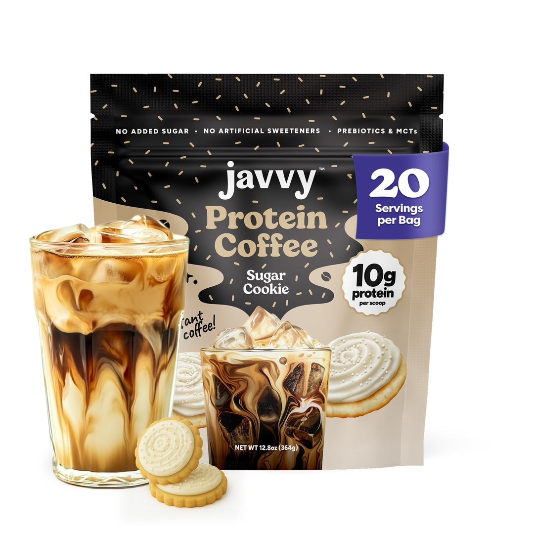Caramel Protein Iced Coffee - Premium Whey Protein & Instant Iced Coffees - 100% Natural Cold Brew - Zero Artificial Flavors & Sweeteners, 80 mg Caffeine Per Serving, No Added Sugar, 20 Servings
