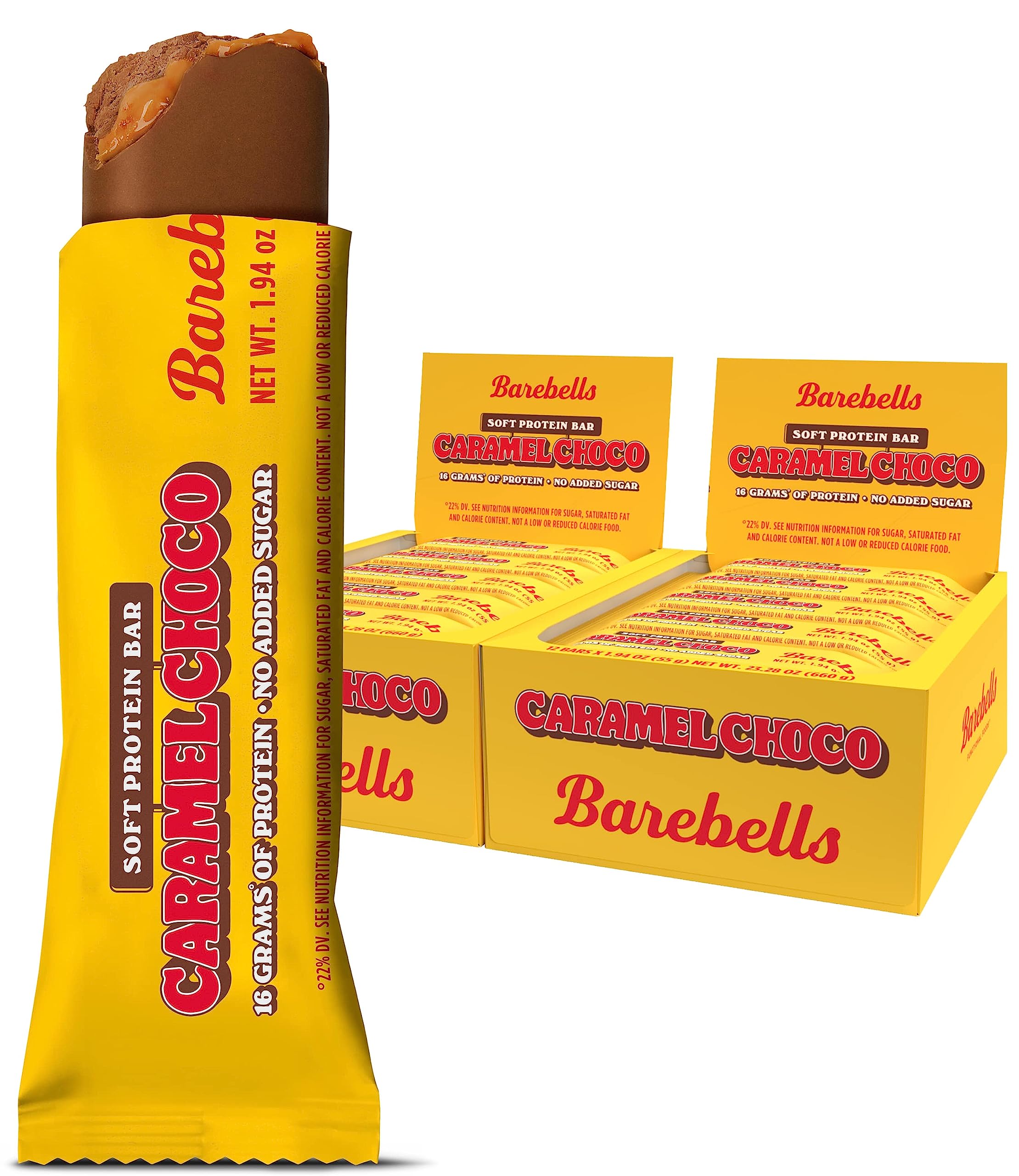 Barebells Protein Bars Salty Peanut - 12 Count, 20g High Protein Treats - Chocolate Nutrition Bar with 1g Total Sugars - On-The-Go Breakfast or Post-Workout Snack