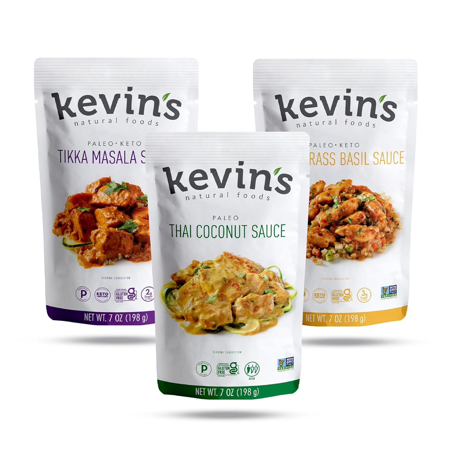 Kevin's Natural Foods Korean BBQ Sauce - Paleo Simmer Stir-Fry Sauce, Gluten Free, No Preservatives, Non-GMO - 3 Pack (Korean BBQ)